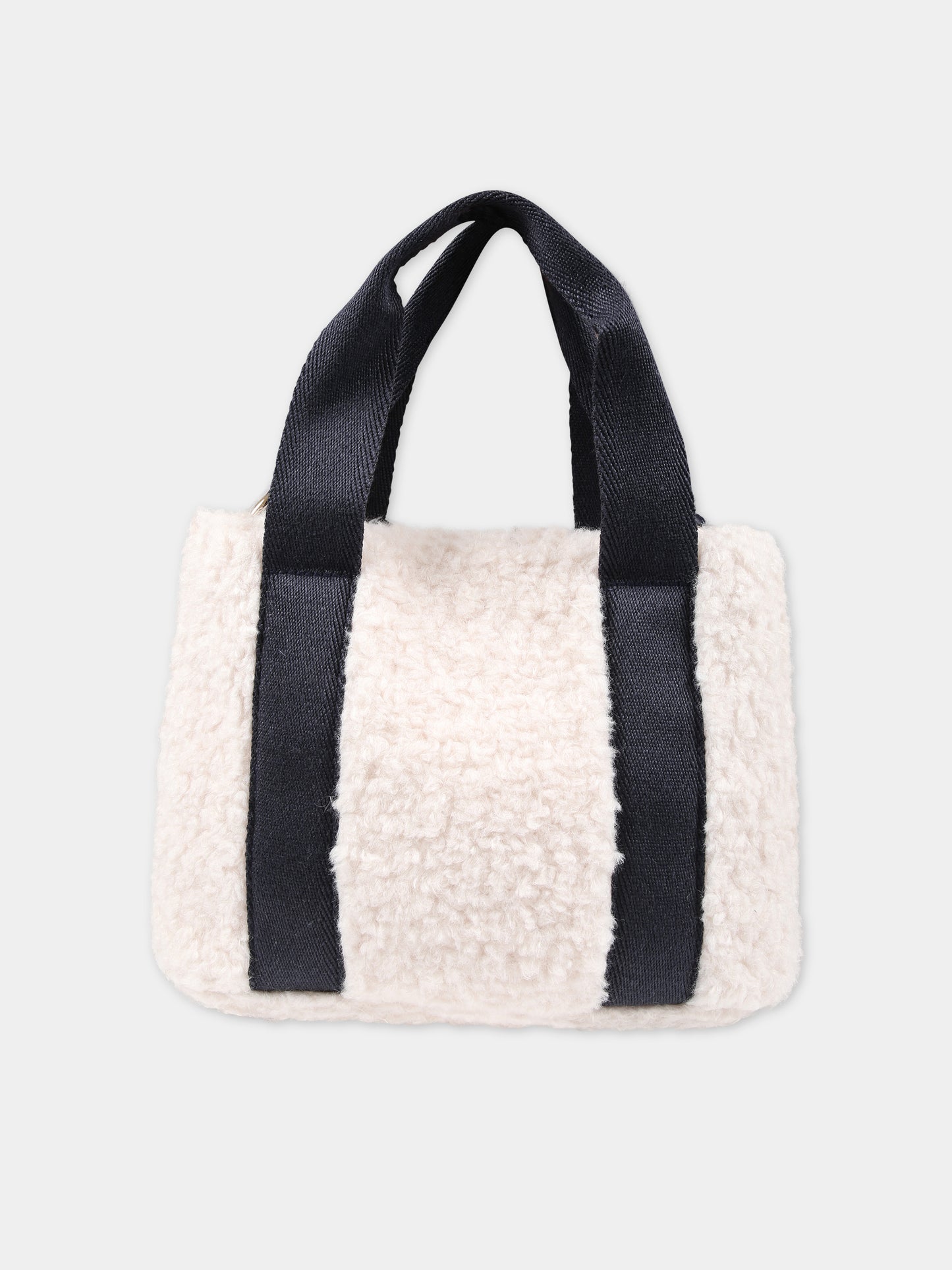 Borsa avorio con logo per bambina,Chloé Kids,C10323 N78