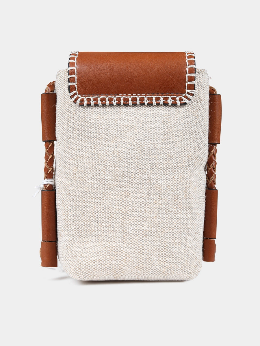 Borsa beige per bambina con logo,Chloé Kids,C10321 P03