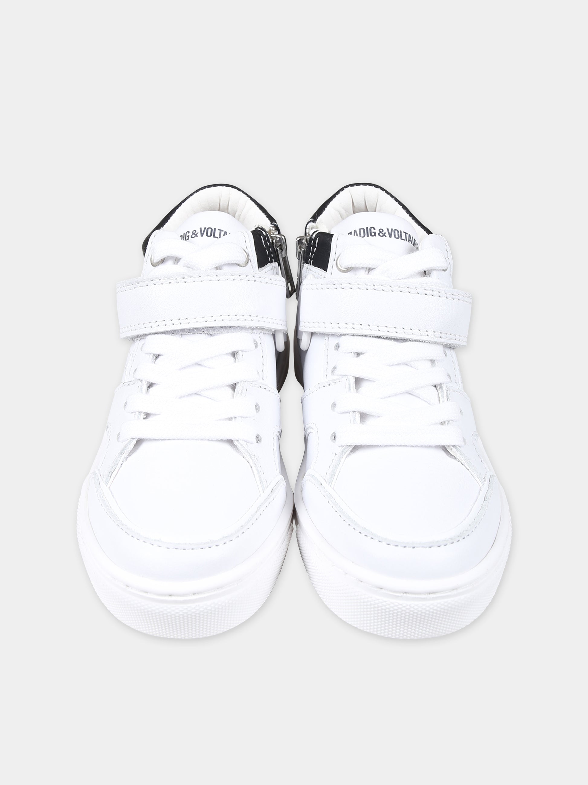 Sneakers bianche per bambini con logo,Zadig & Voltaire Kids,X59000 10P