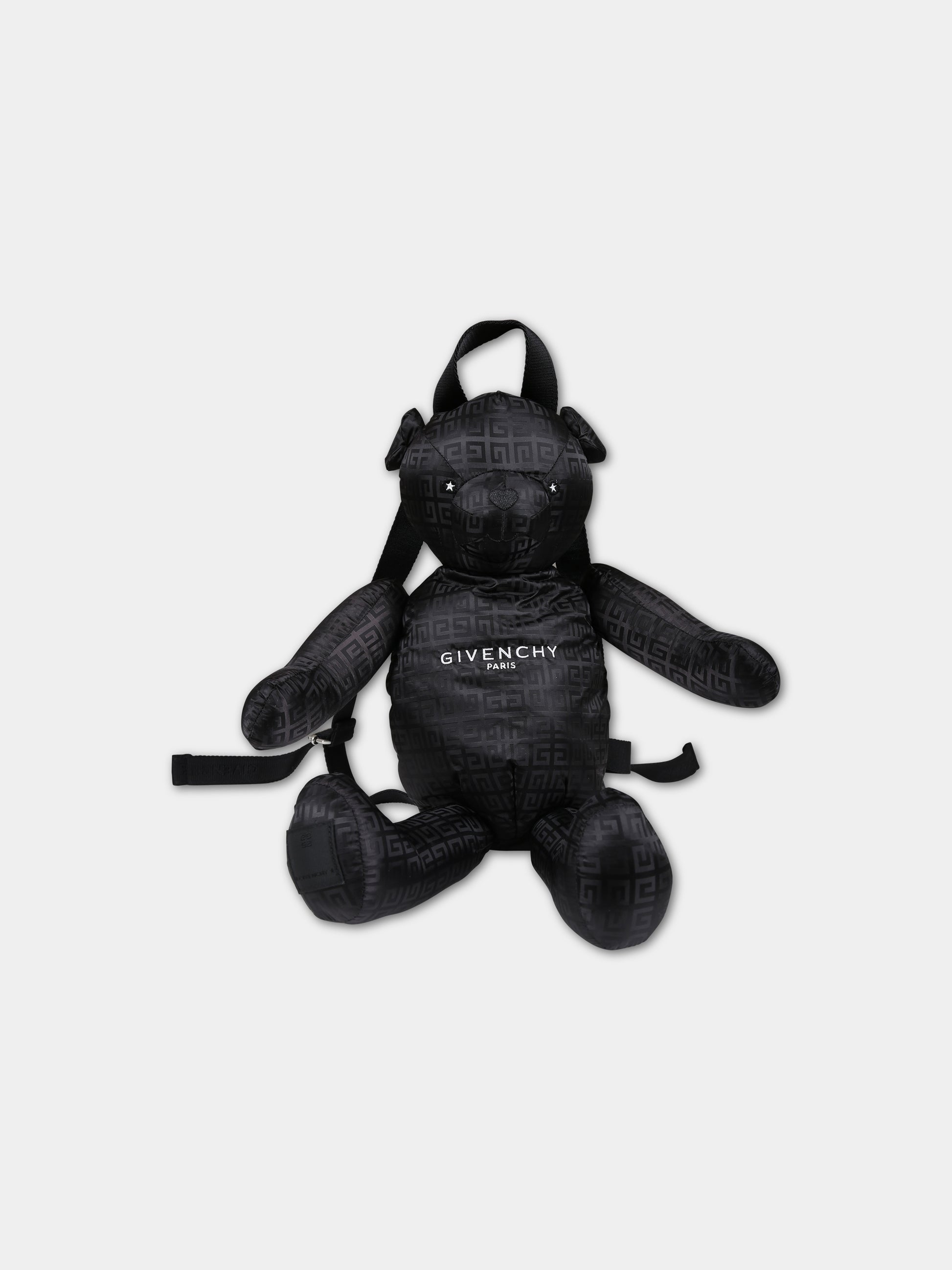 Zaino nero per bambini con logo,Givenchy Kids,H10073 09B