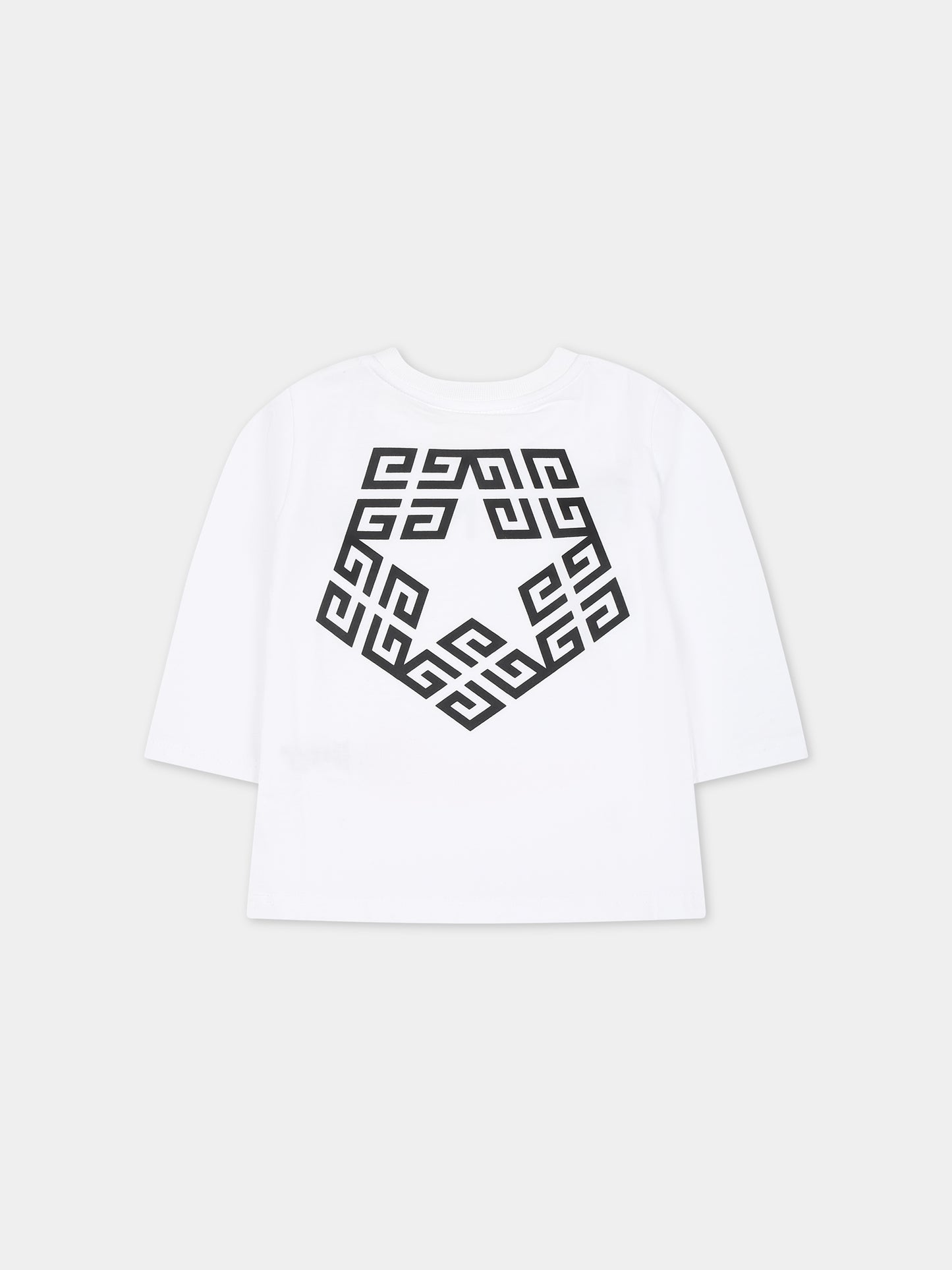 T-shirt bianca per neonati con logo,Givenchy Kids,H05269 10P