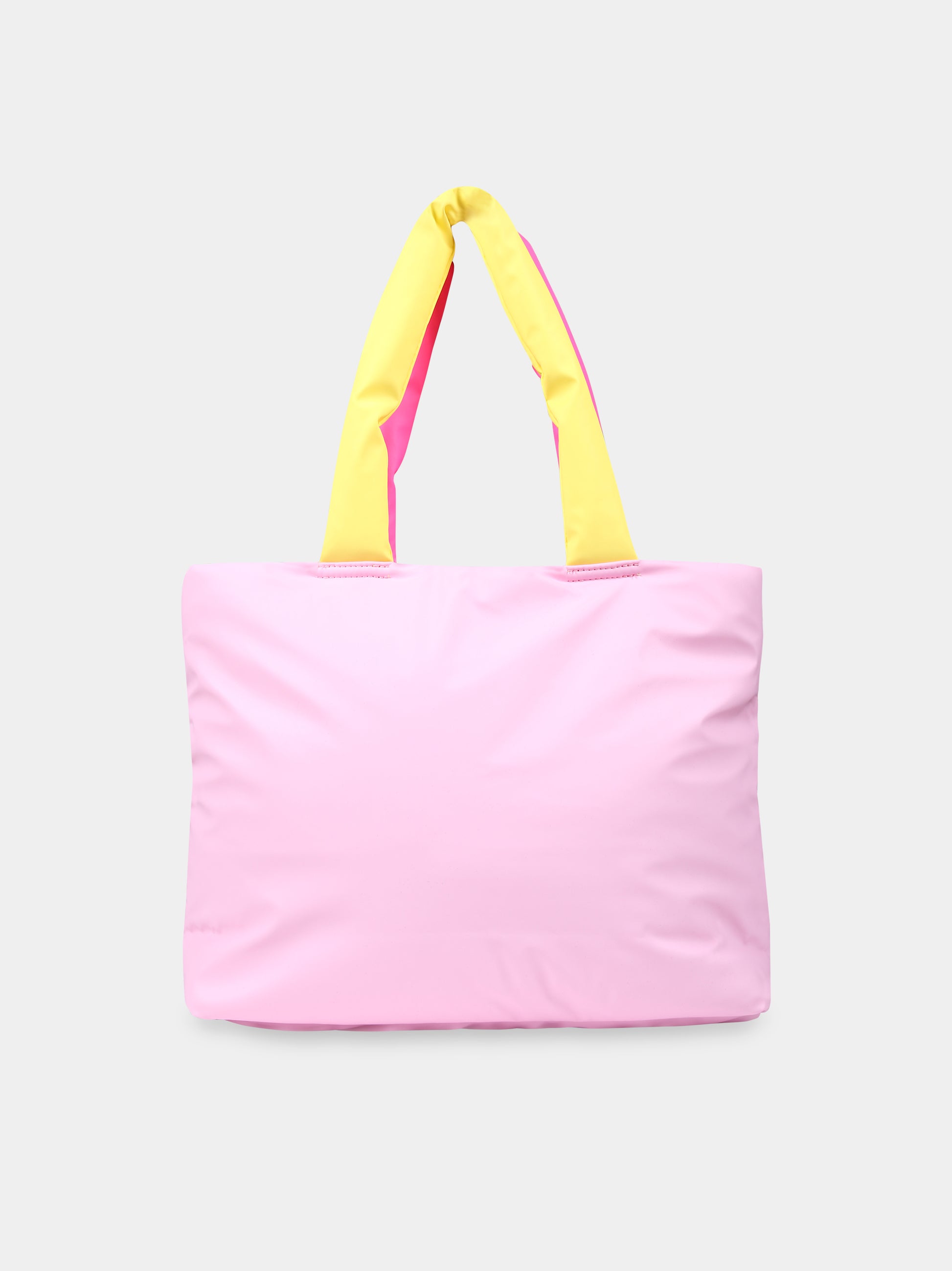 Borsa rosa per bambina con arcobaleno e logo,Billieblush,U10556 47C