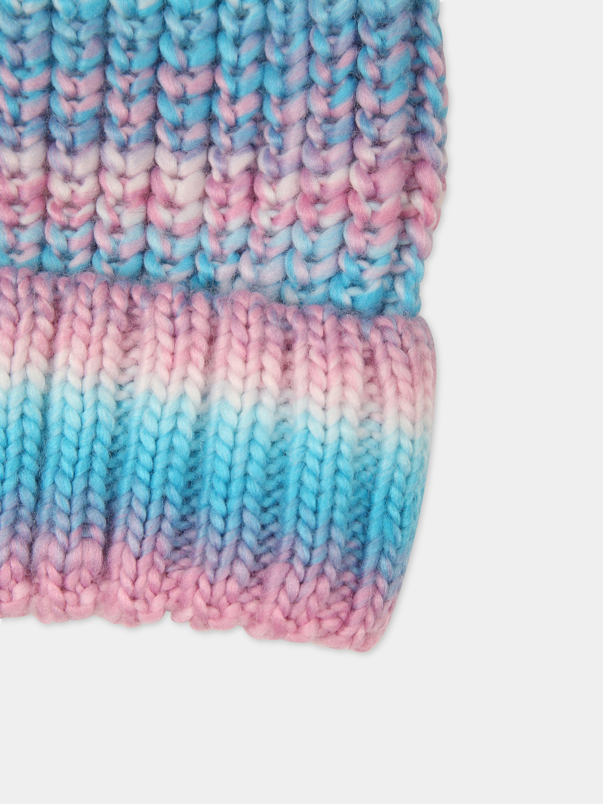 Berretto multicolor per bambina con logo,Billieblush,U11144 77S