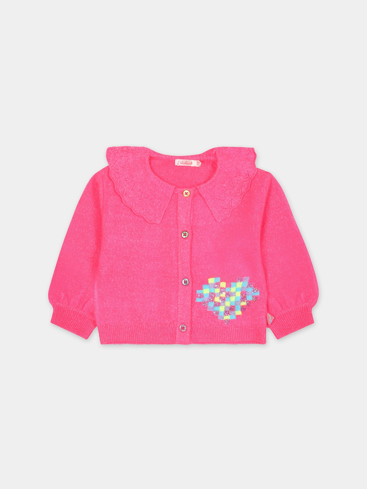 Cardigan fucsia per neonata,Billieblush,U05414 47A
