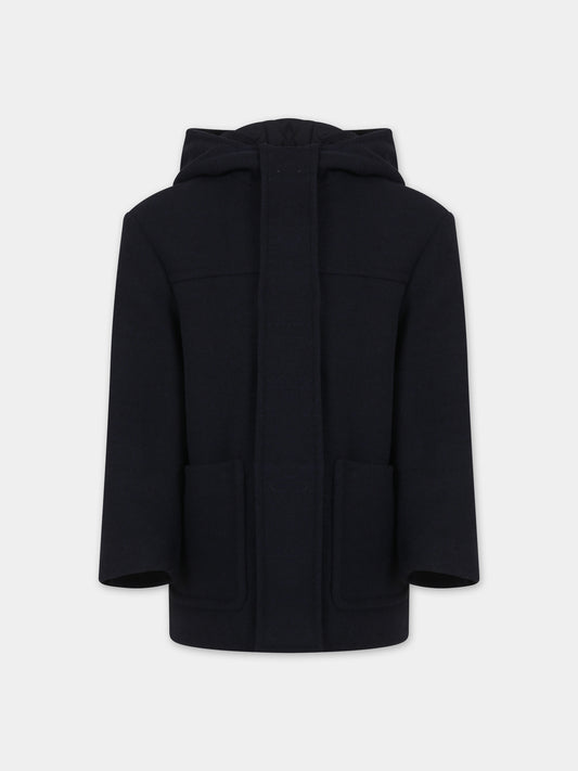 Cappotto blu per bambino con logo,Dondup Kids,DMGB001 0 TV030 D081