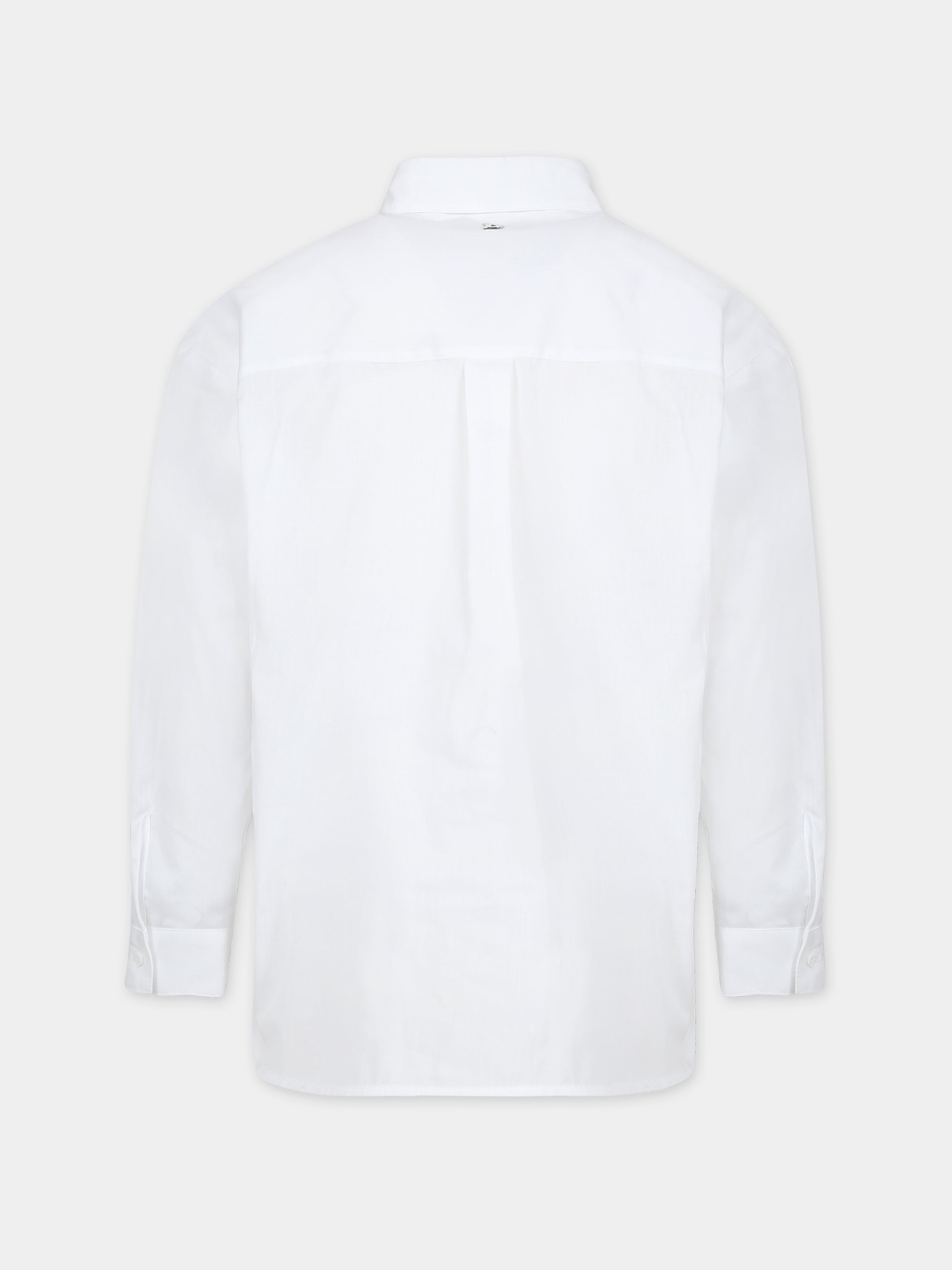 Camicia bianca per bambina,Dondup Kids,DFCA007 0 CA275 B000