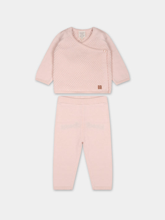 Completo rosa per neonata,Carrement Beau,Y98230 43B