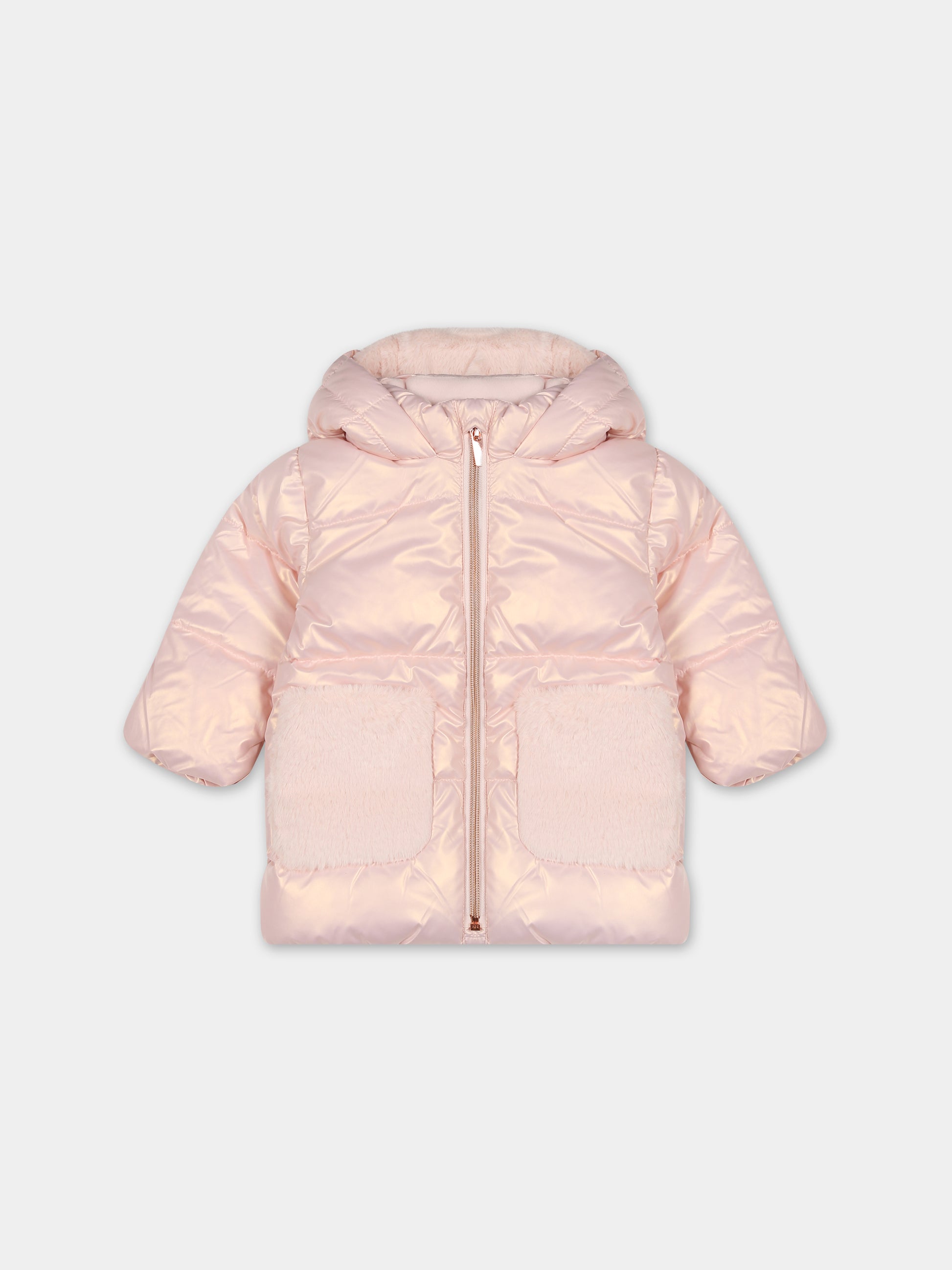 Piumino rosa per neonata,Carrement Beau,Y06044 43B