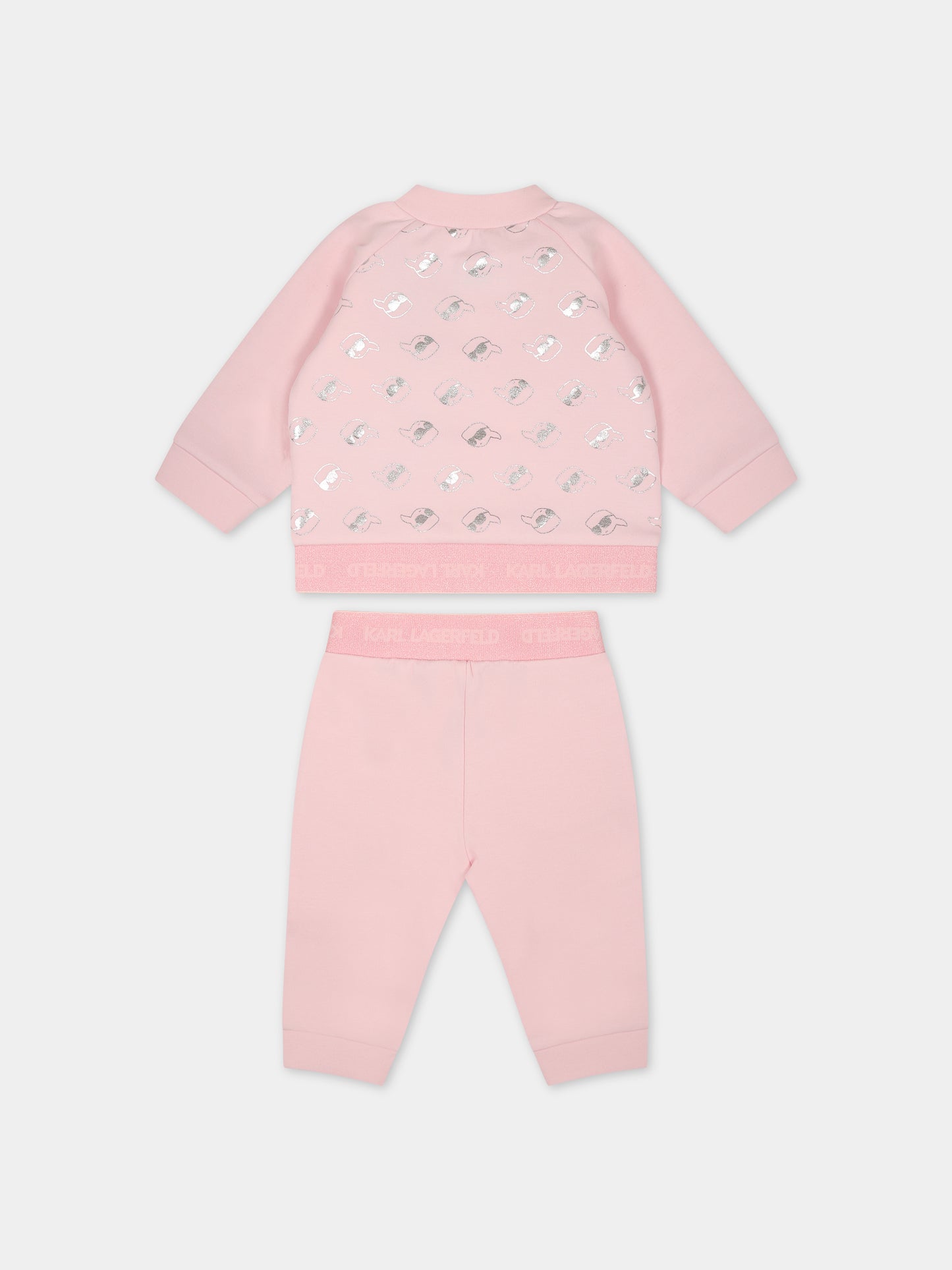 Completo sportivo rosa per neonata,Karl Lagerfeld Kids,Z98145 475