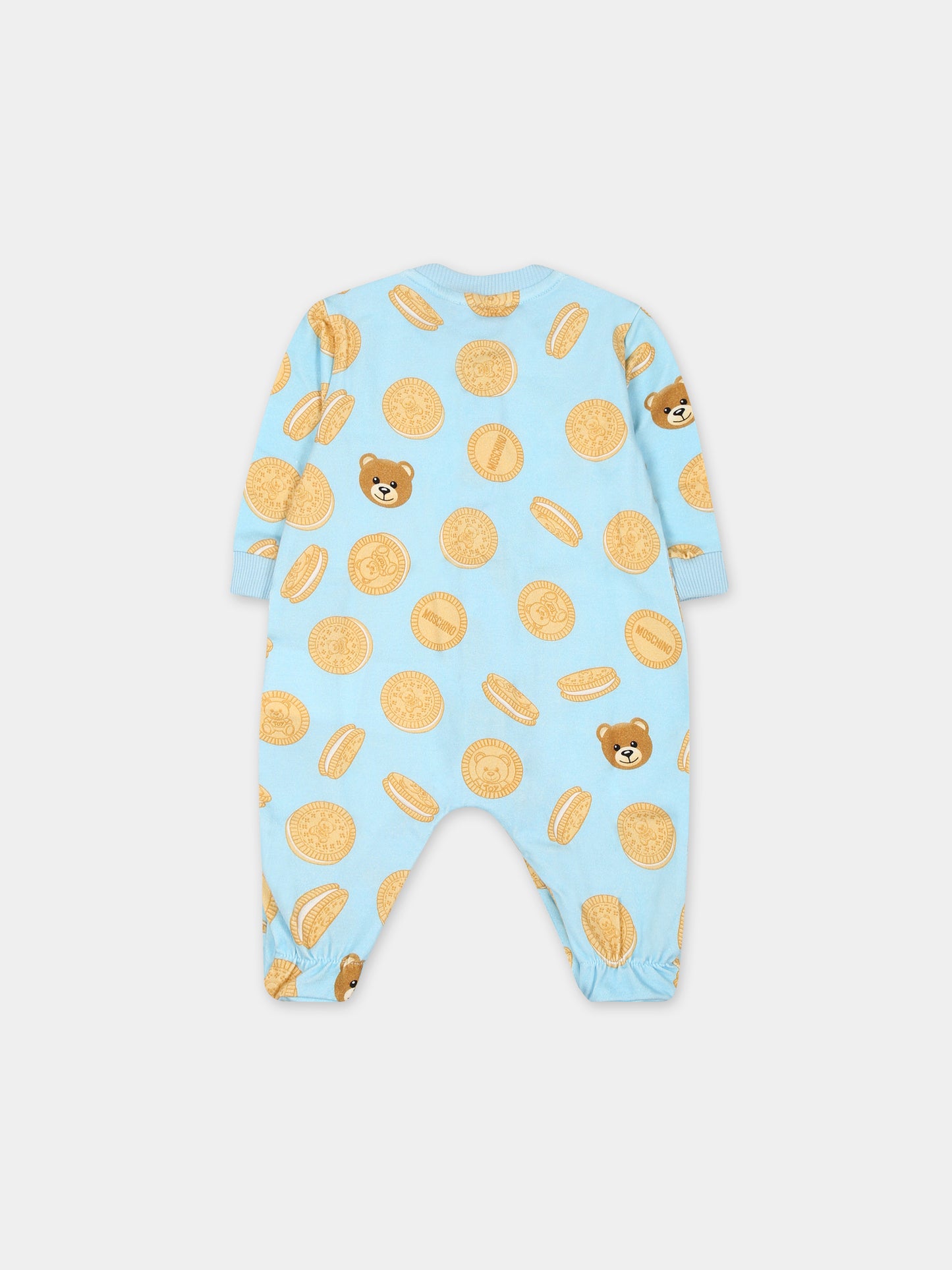 Set multicolor per neonato con Teddy Bear e biscotti,Moschino Kids,MUY05F LBBC0 83511