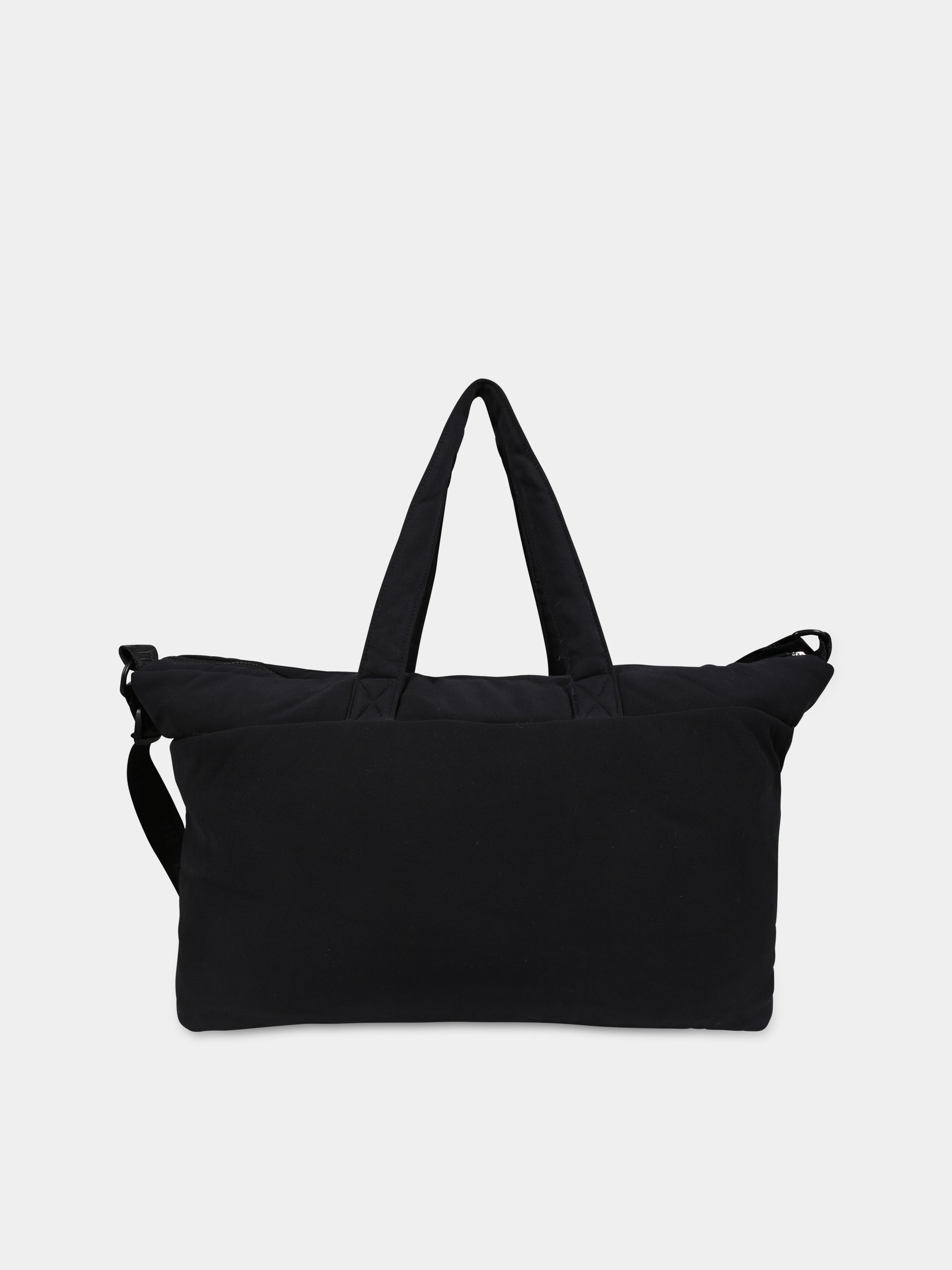 Borsa mamma nera per neonati con Teddy Bear e logo,Moschino Kids,MSX03A LCA26 60100