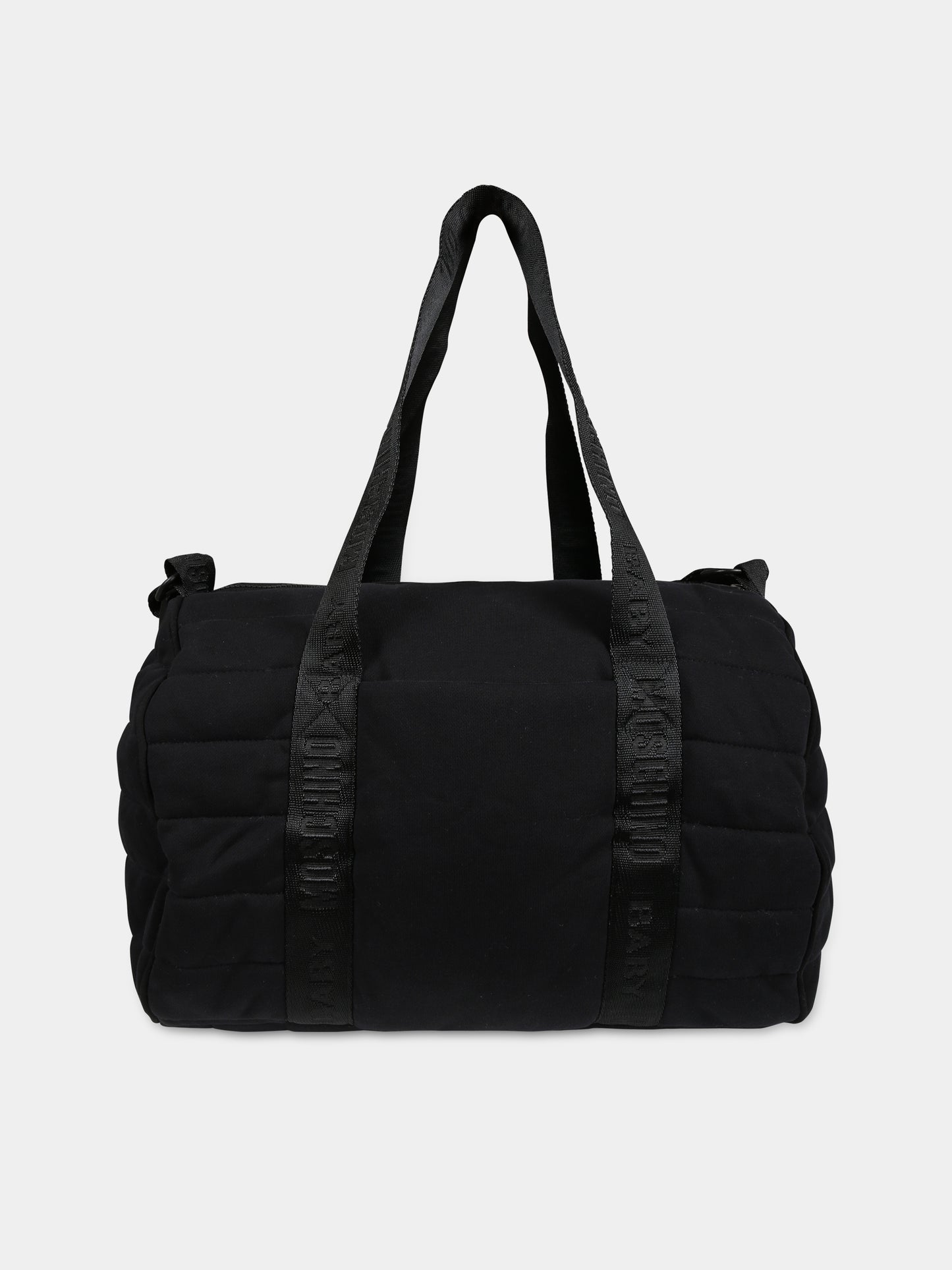 Borsa mamma nera per neonati con Teddy Bear e logo,Moschino Kids,MNX03P LCA26 60100