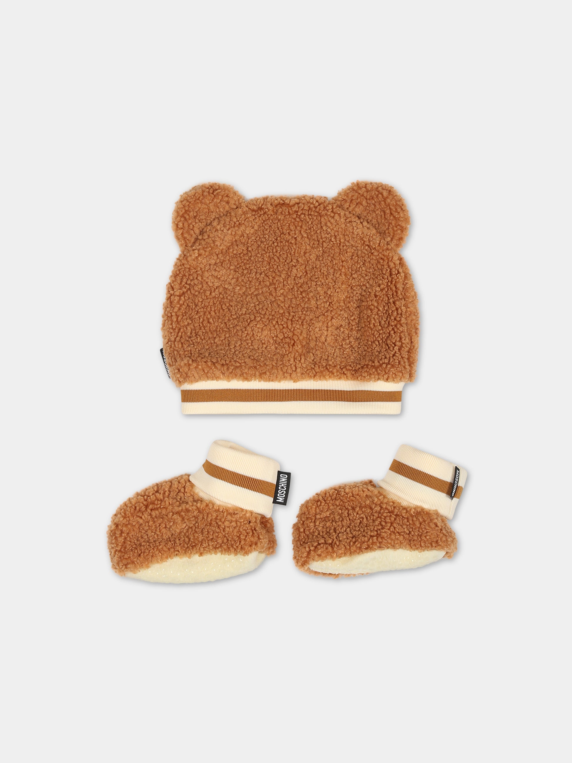 Set marrone per neonati con Teddy Bear,Moschino Kids,MUY05G LIA00 20093
