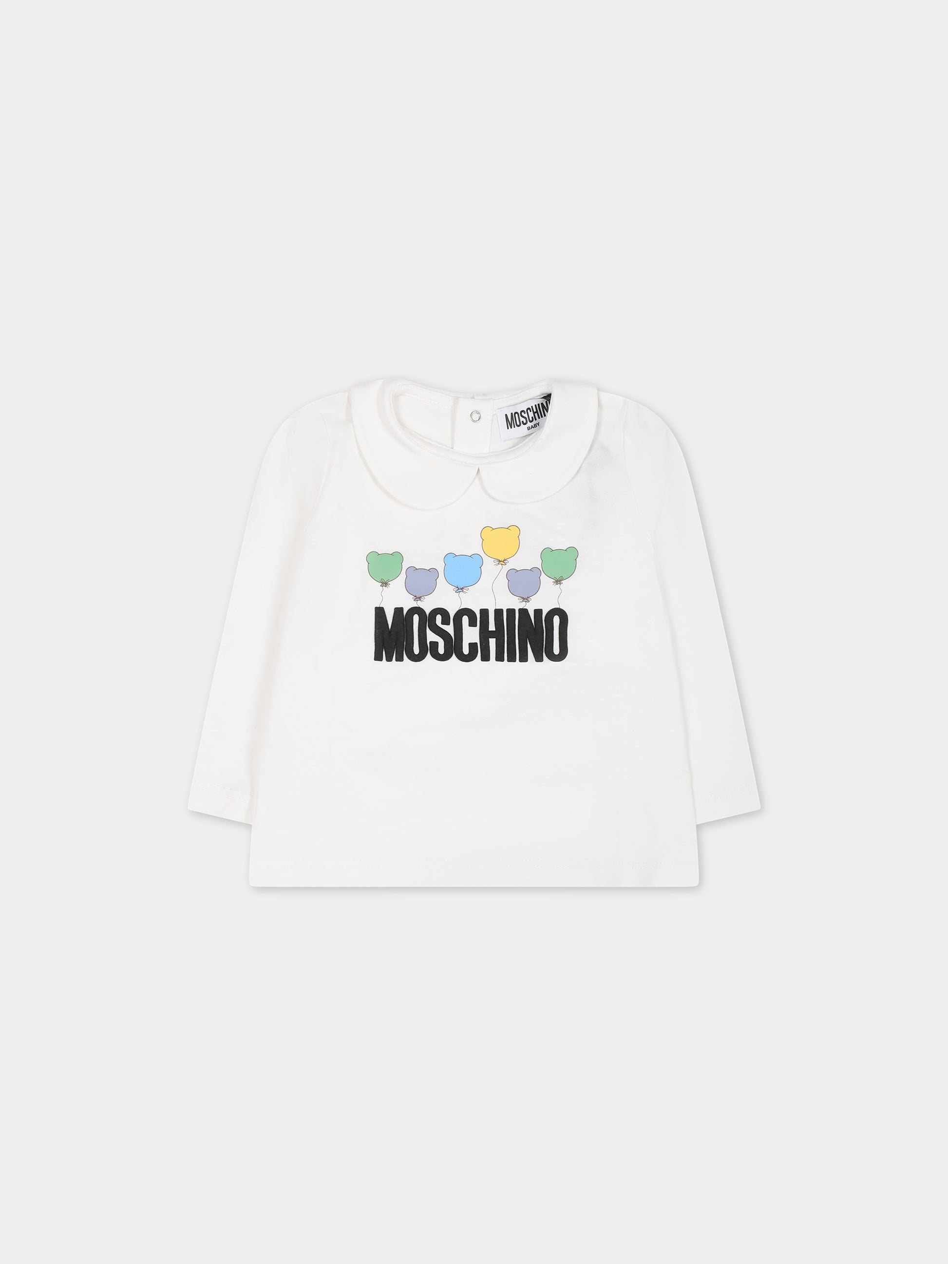 Completo rosa per neonata con Teddy Bear e logo,Moschino Kids,MAK02C LVA02 50209