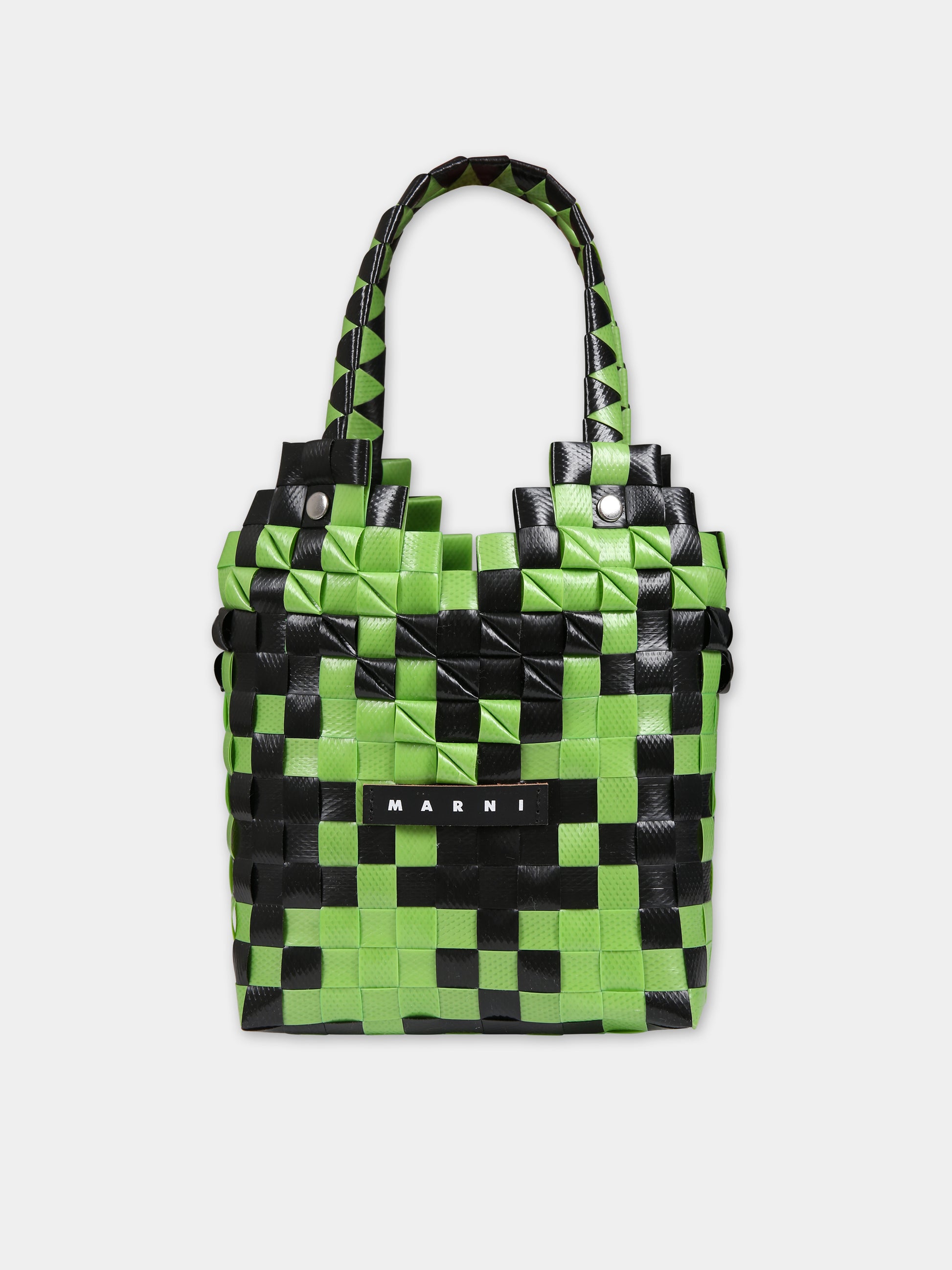 Borsa verde per bambina con logo,Marni Kids,M00637 0MC14