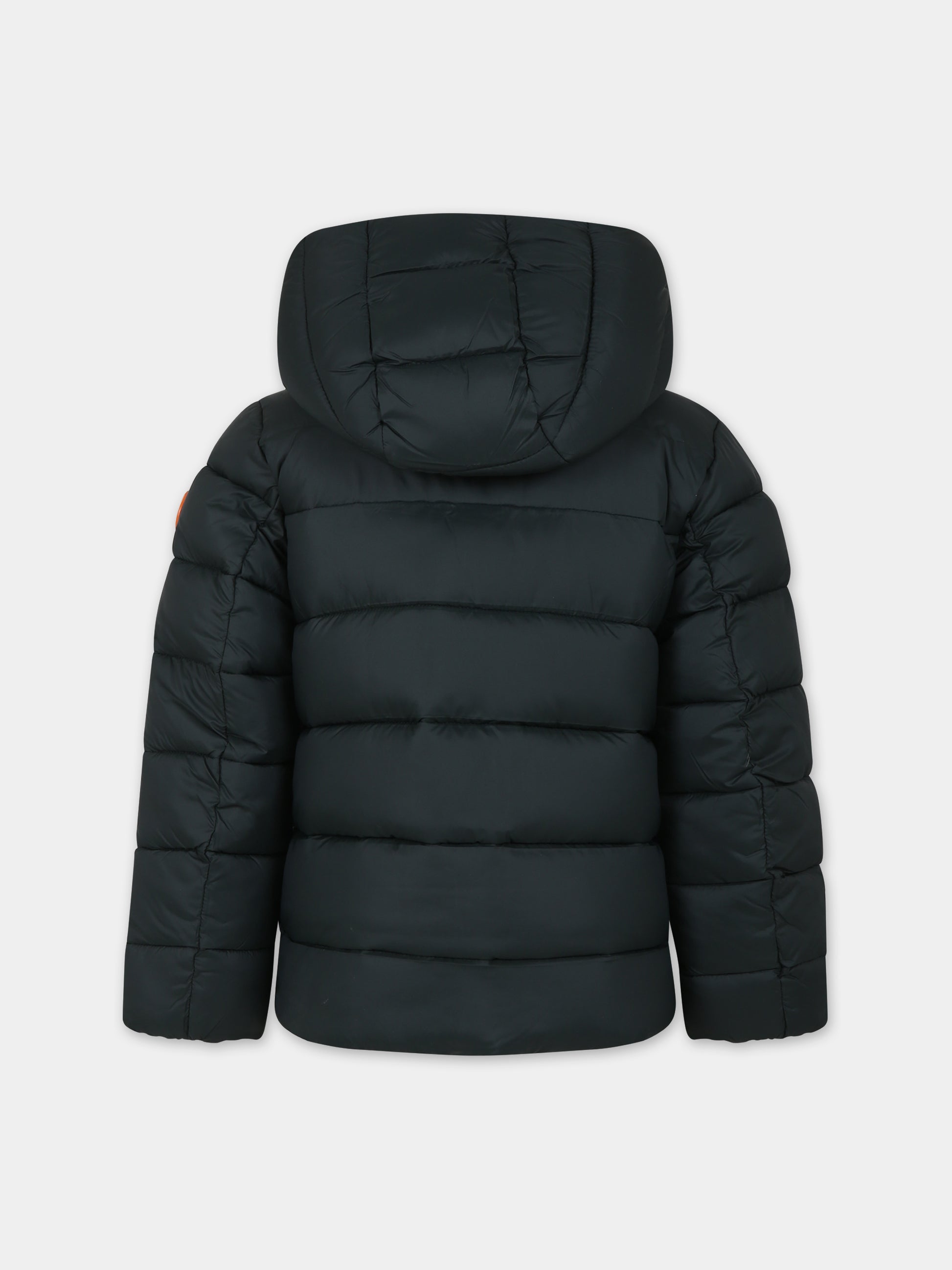 Piumino Gine verde per bambino con logo,Save The Duck Kids,J30874B GIRE17 50030