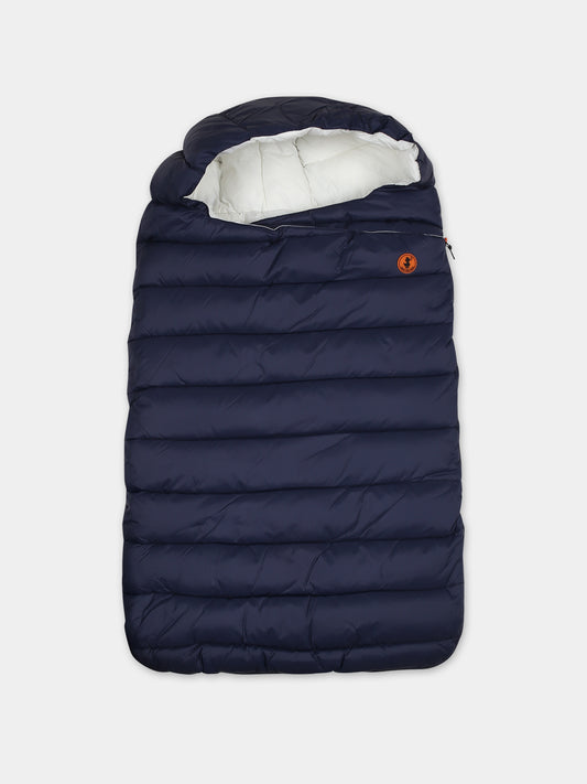 Sacco nanna May blu per neonato con logo,Save The Duck Kids,I30001 GIGA17 90000