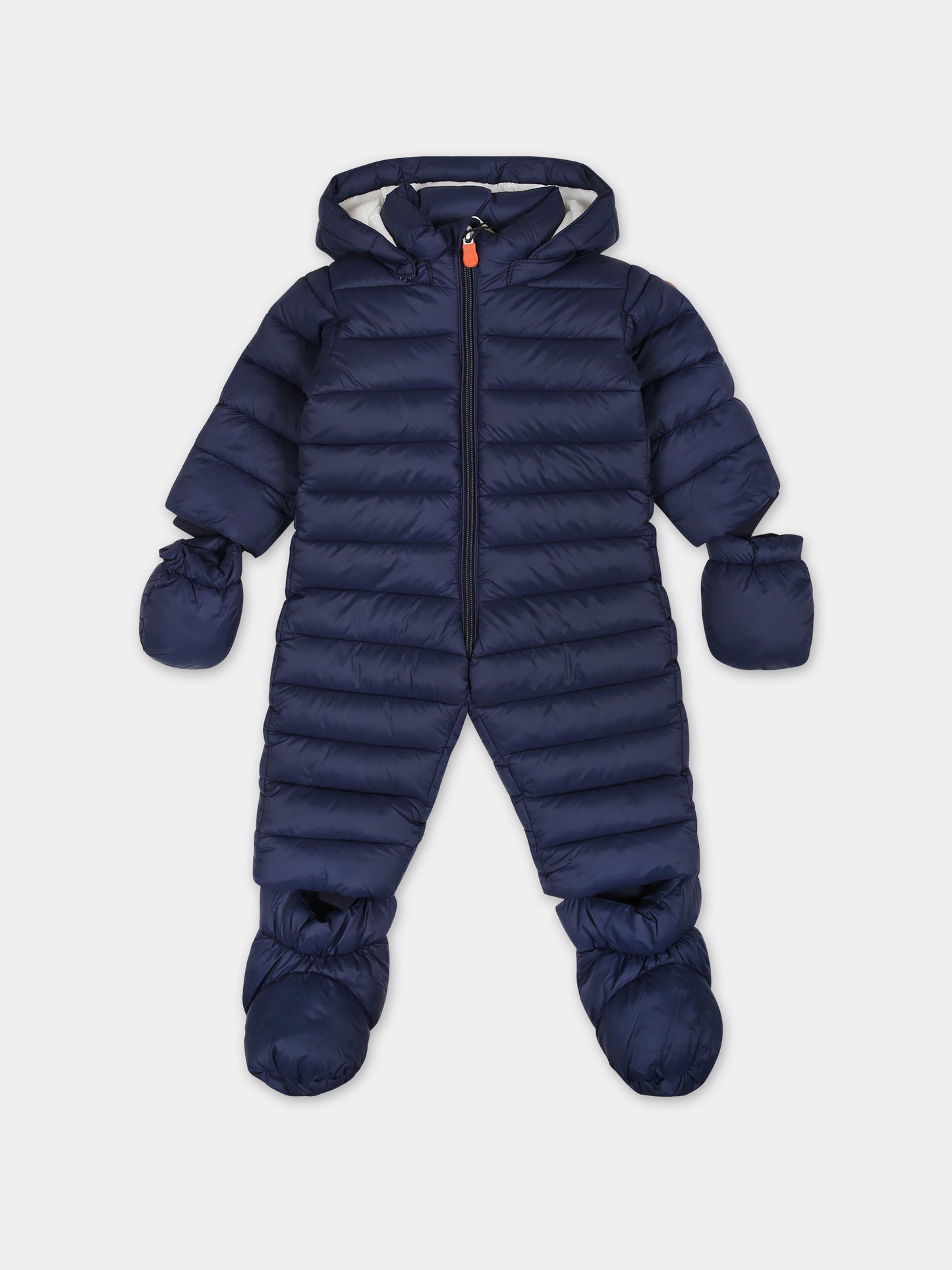 Piumino Storm blu per neonato con logo,Save The Duck Kids,I30002X GIGA17 90000