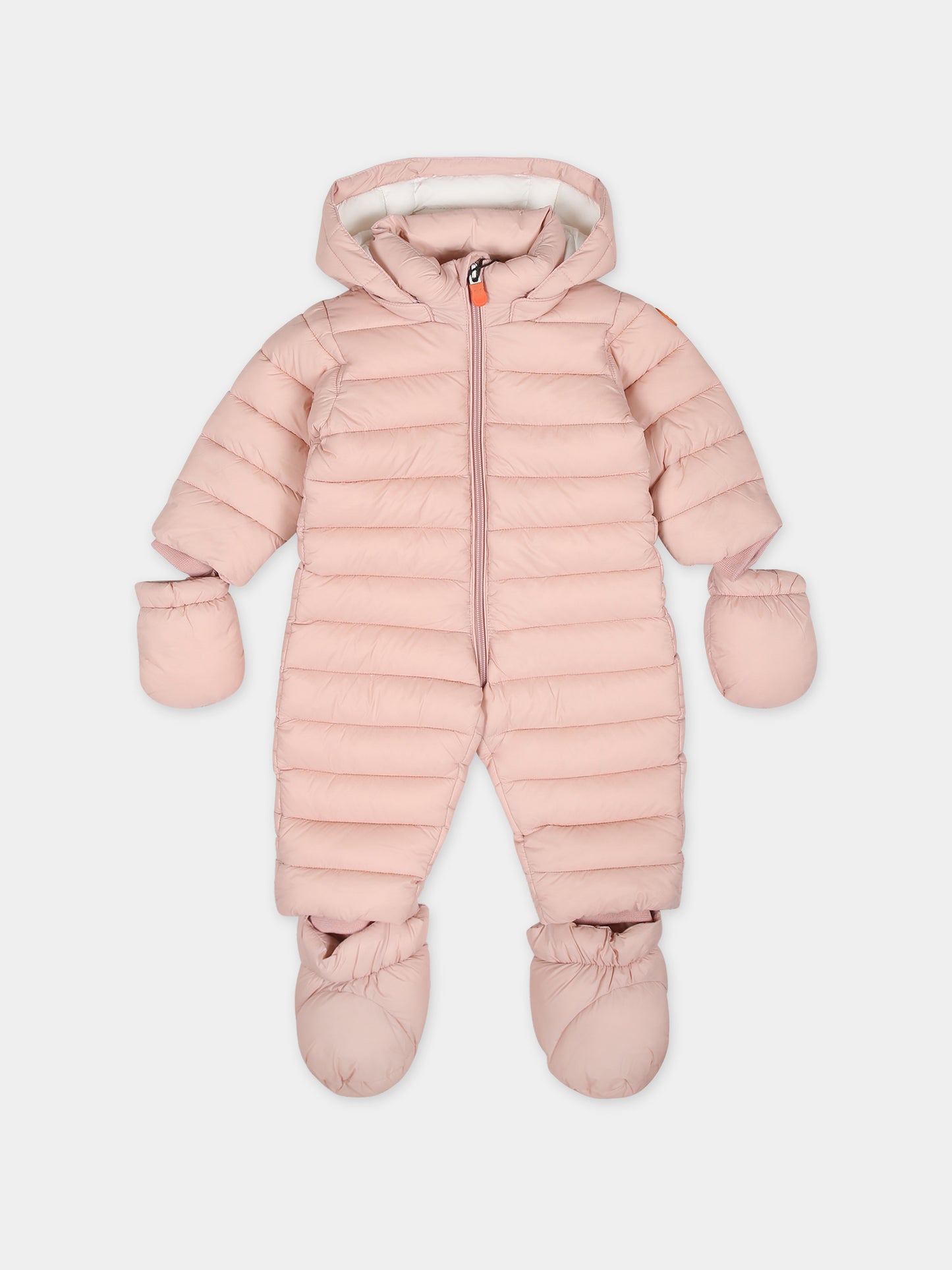 Piumino Storm rosa per neonata con logo,Save The Duck Kids,I30002X GIGA17 80007