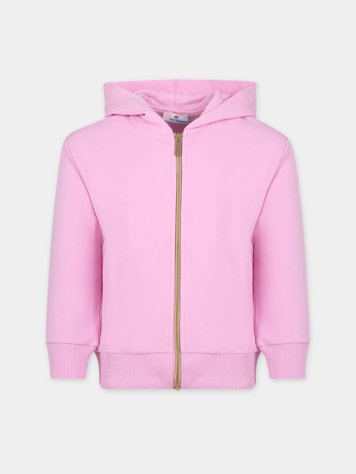 Felpa rosa per bambina con eyestar,Chiara Ferragni Collection,59B803 2001 067F