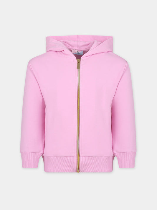 Felpa rosa per bambina con eyestar,Chiara Ferragni Collection,59B803 2001 067F
