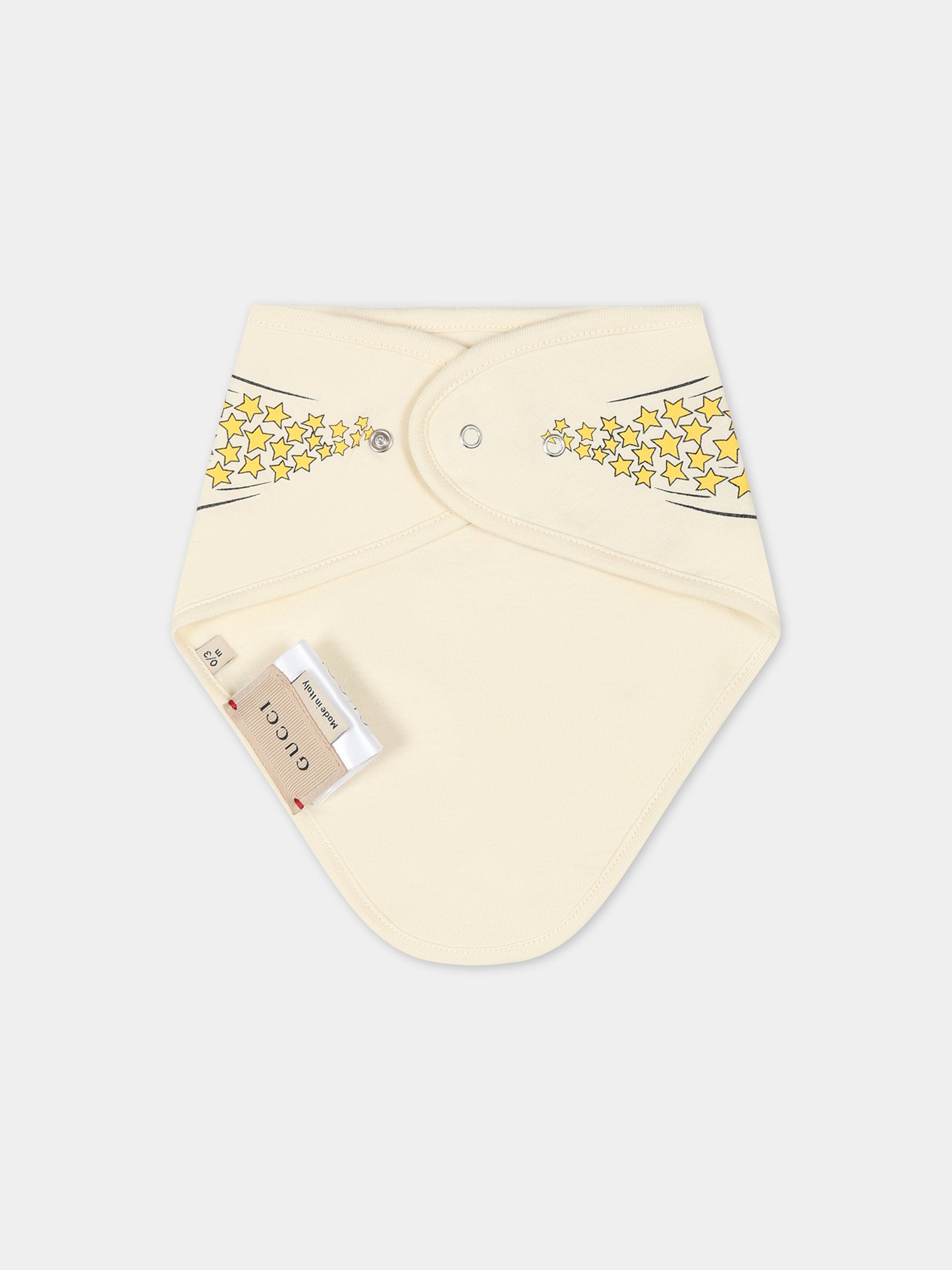Set avorio per neonati con logo e stampa,Gucci Kids,747971 XJFM3 9286