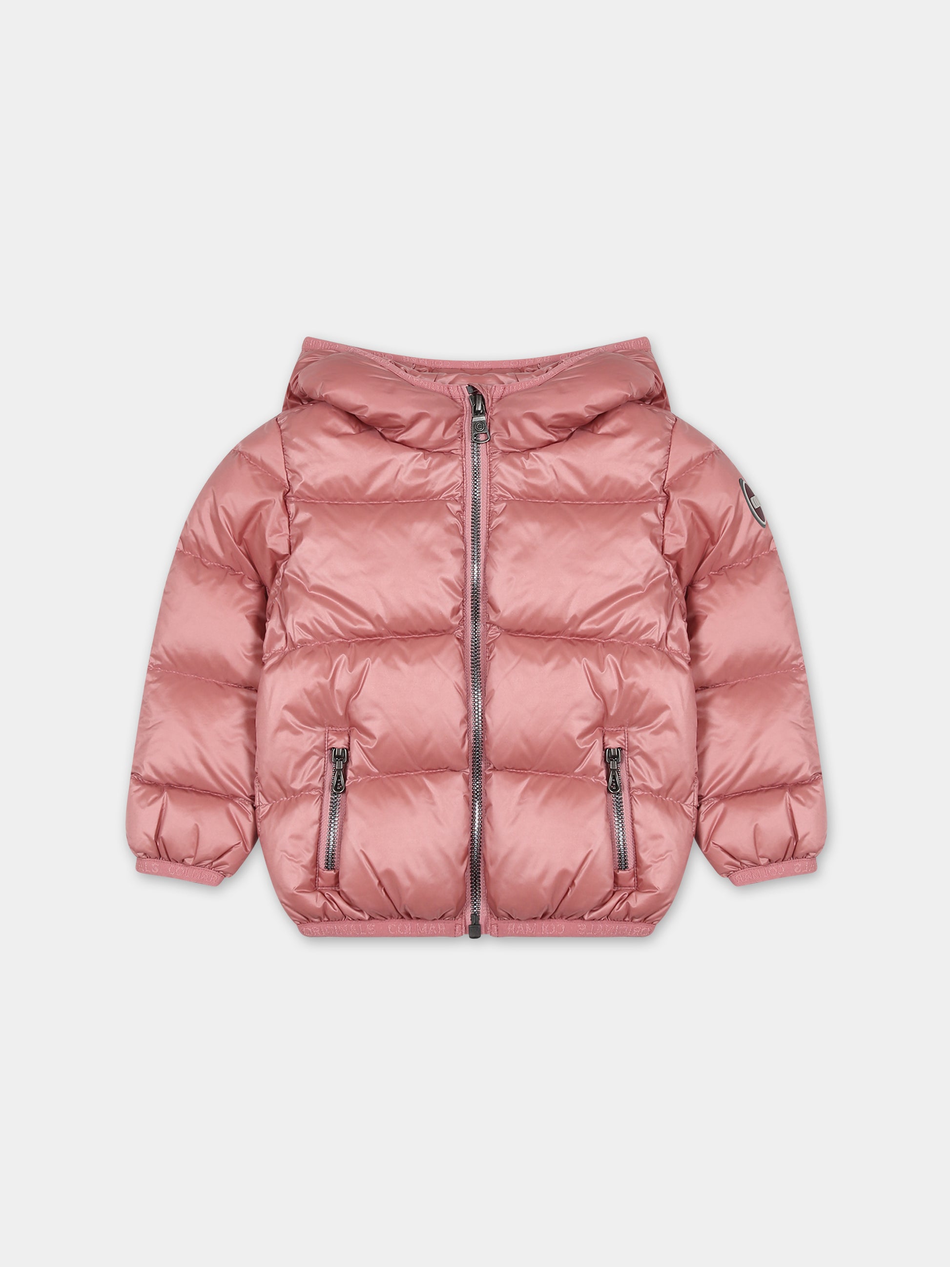 Piumino rosa per neonata con logo,Colmar Originals Kids,3470A 9WY 327