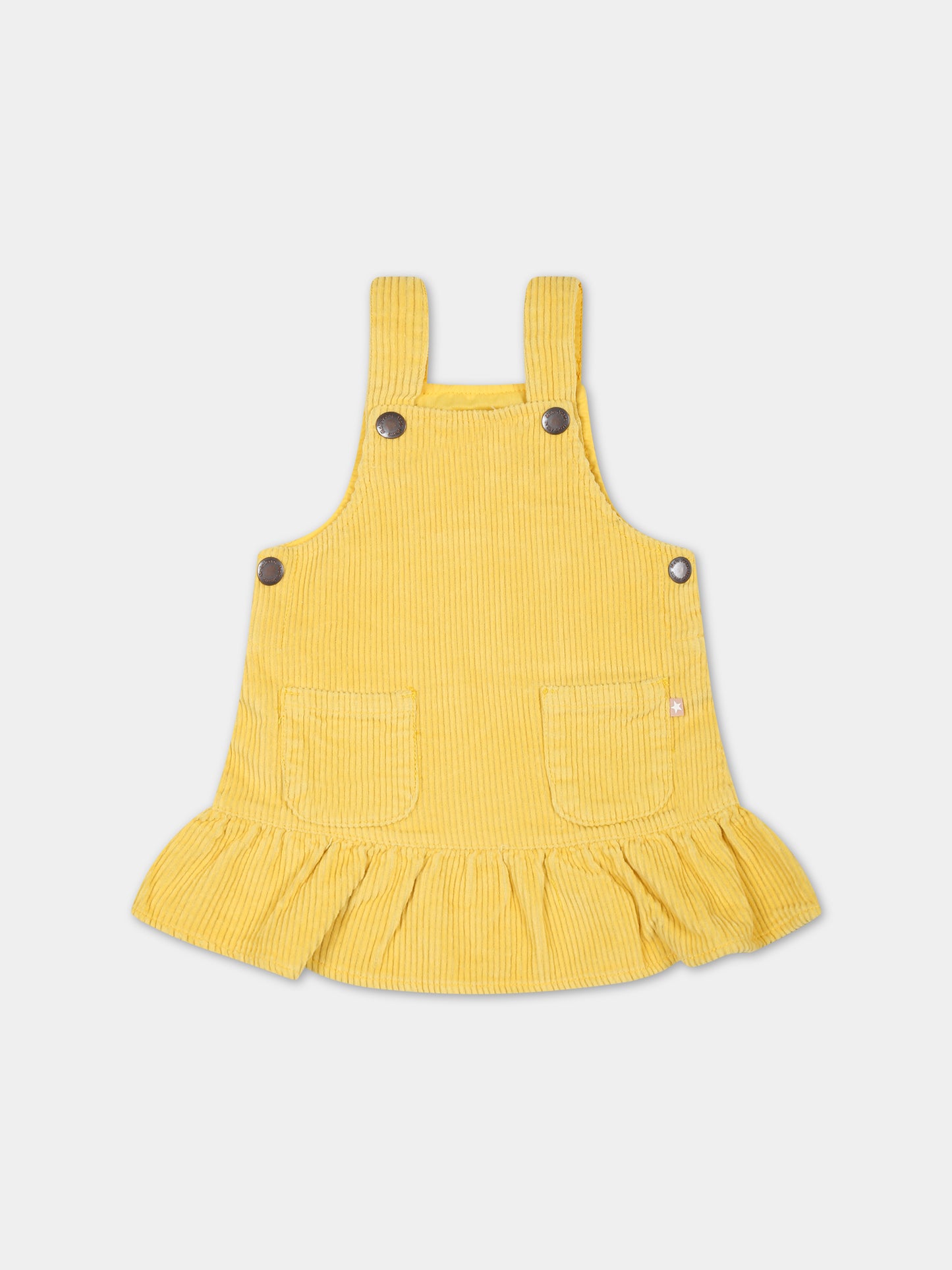 Salopette gialla per neonata,Molo,4W23E101 8768