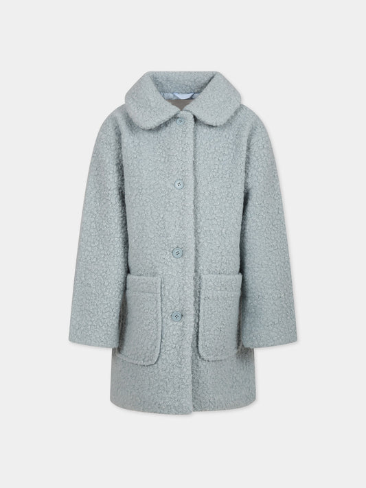 Cappotto celeste per bambina,Molo,5W23M330 8771