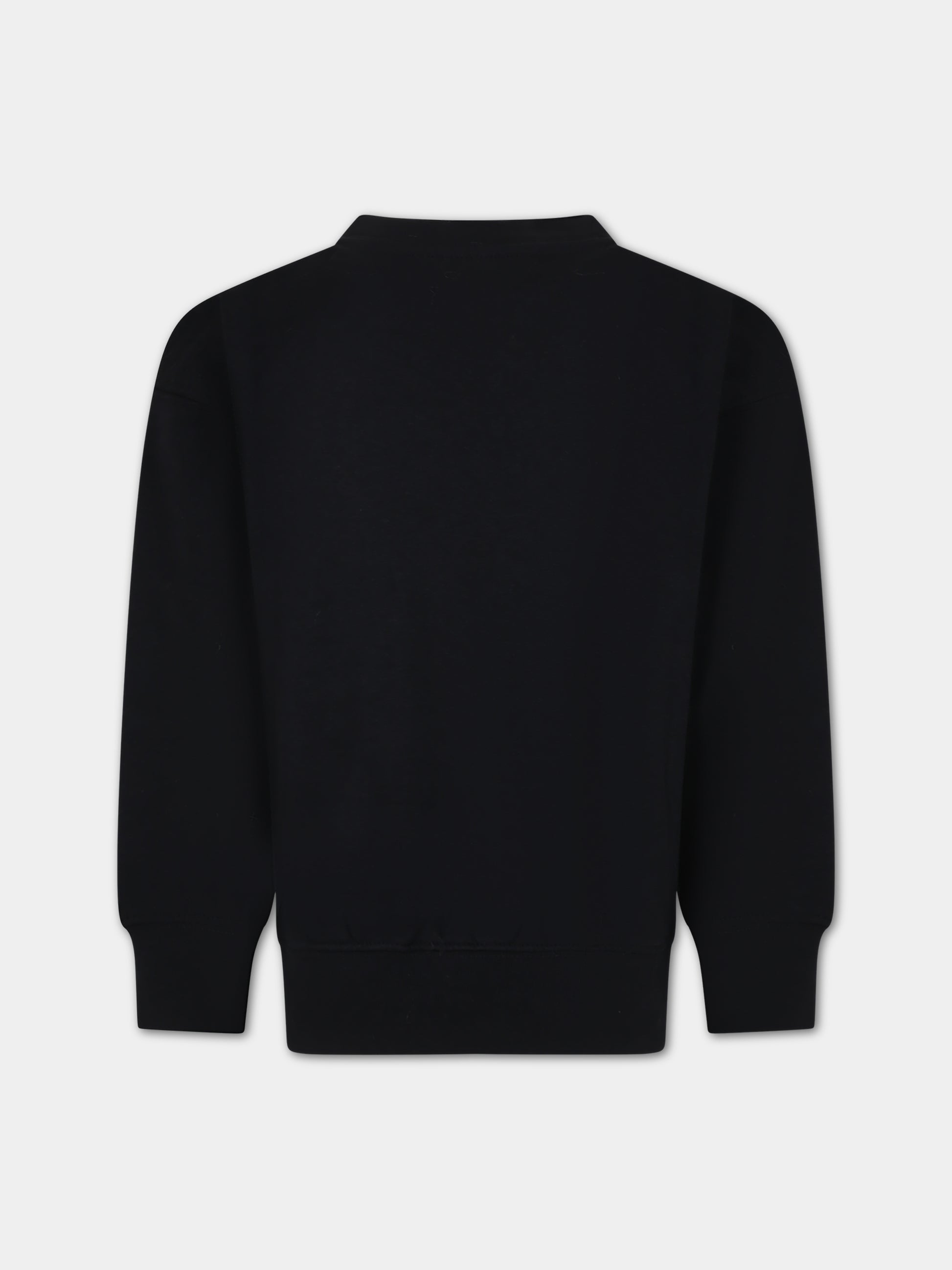 Felpa nera per bambino con smile,Molo,1W23J202 0099