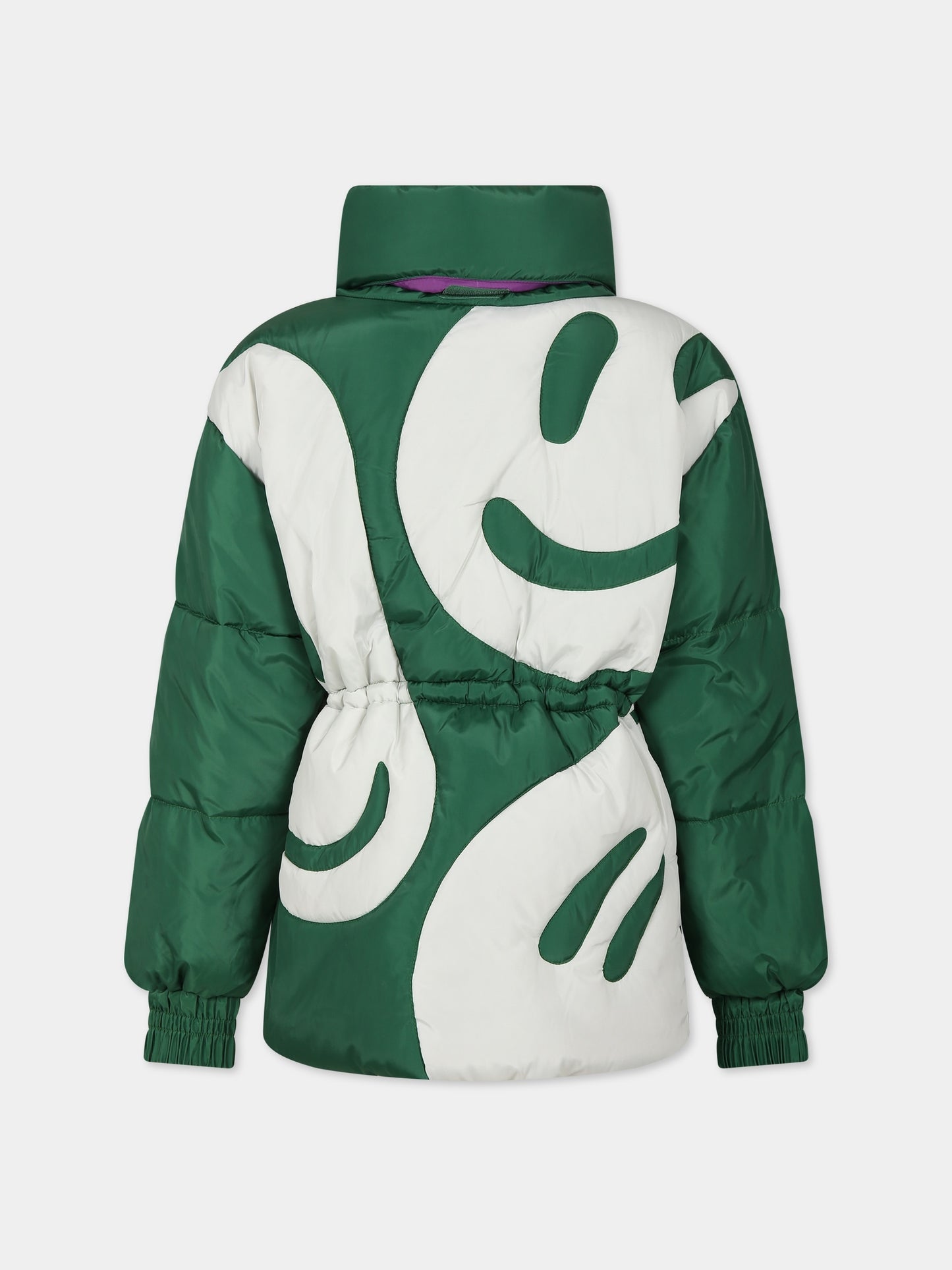 Piumino verde per bamina con smile,Molo,5W23M306 3278