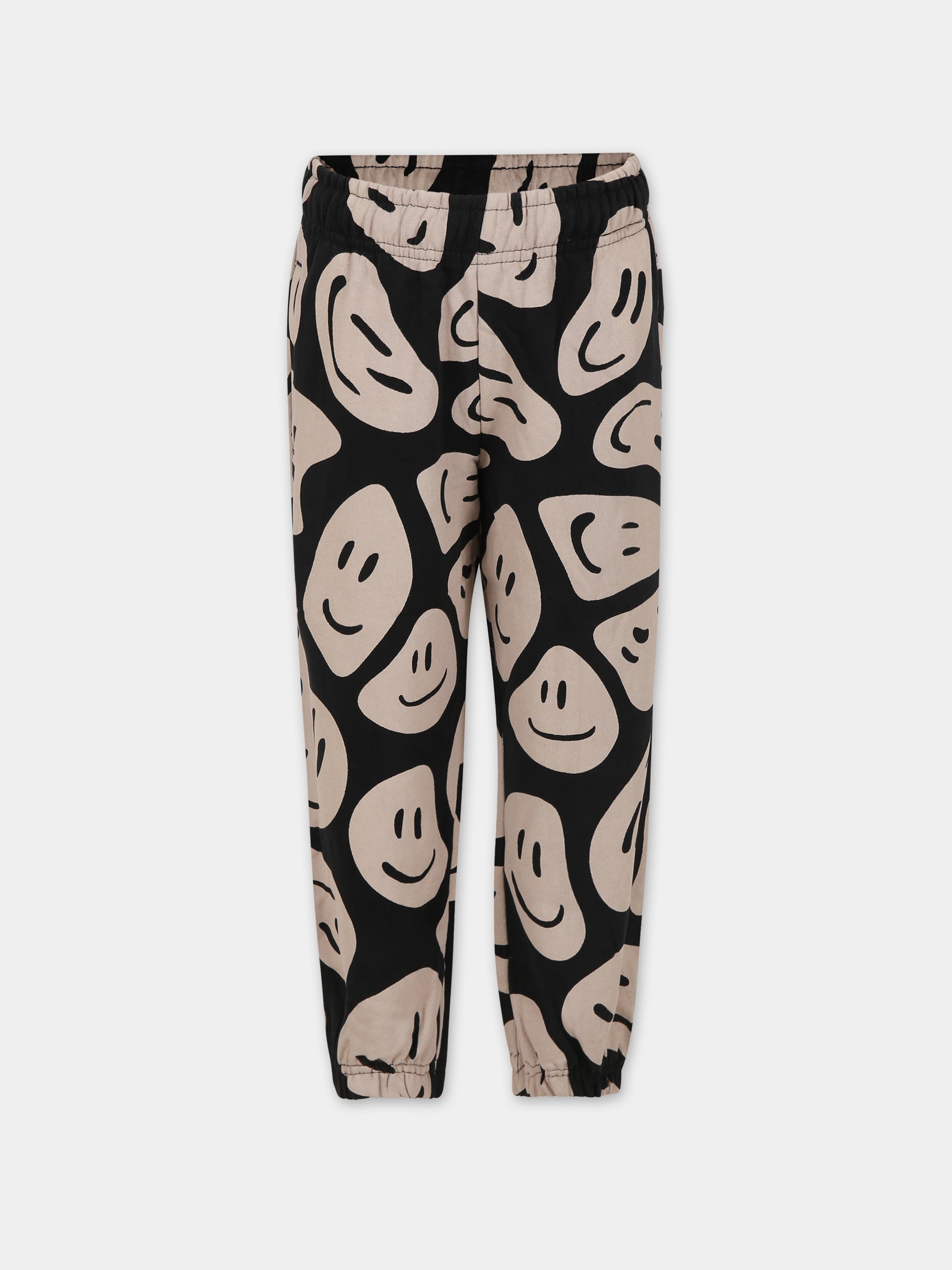 Pantaloni neri per bambini con smile,Molo,6W23I204 6880