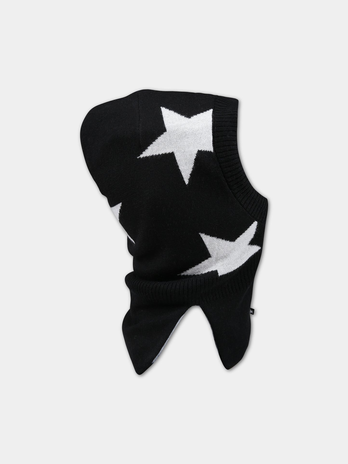 Balaclava nero per bambini con stelle,Molo,7W23S402 0099