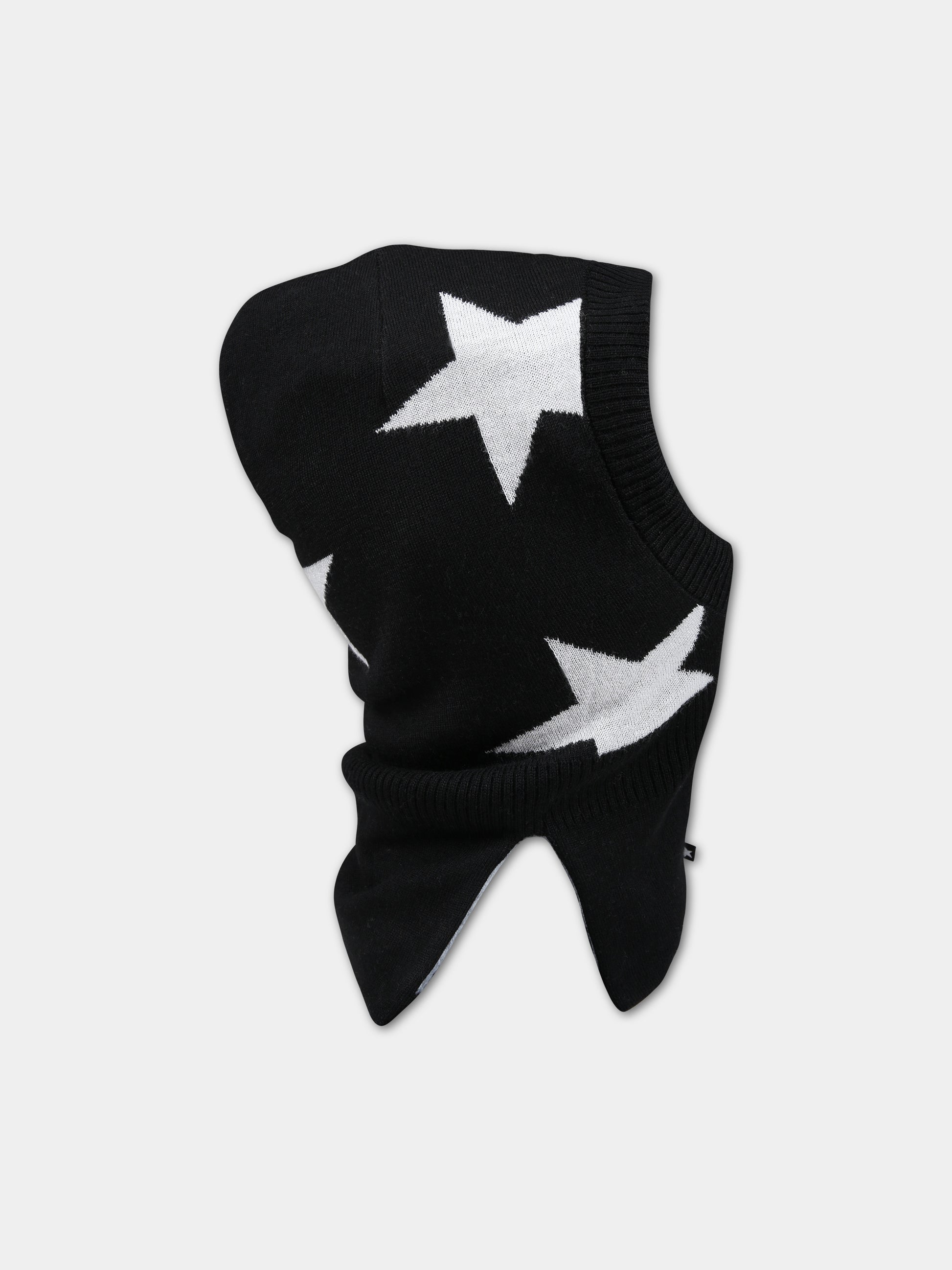 Balaclava nero per bambini con stelle,Molo,7W23S402 0099
