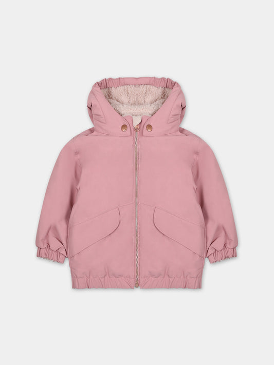 Giubbotto rosa per neonata con logo,Molo,5W23M323 2238