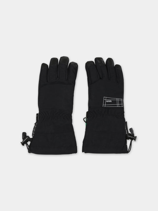Guanti da neri per bambini con logo,Molo,7NOSS208 0099