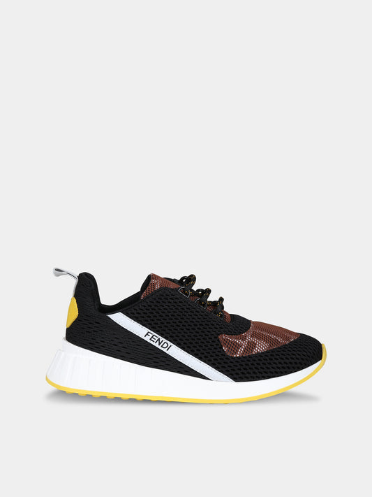 Sneakers nere per bambini con iconica doppia F,Fendi Kids,JMR442 AM50 F150H