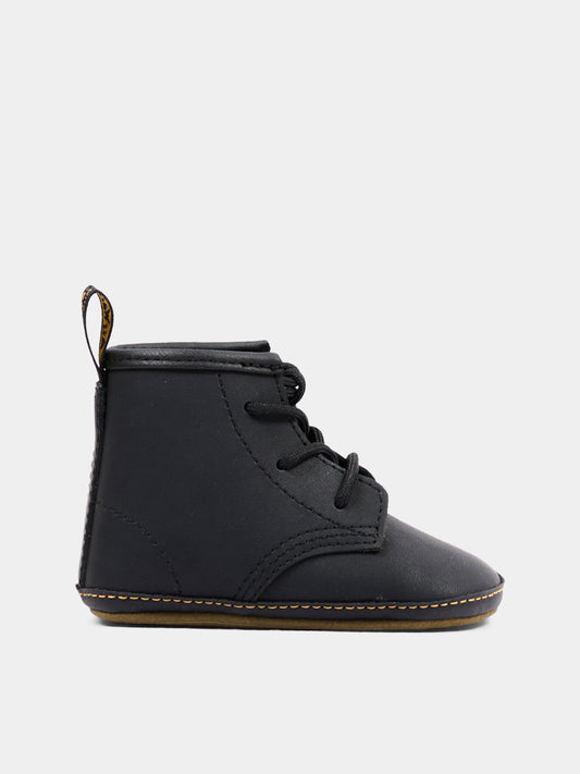 stivaletti neri per neonati,Dr. Martens,1460 CRIB 26808001 BLACK