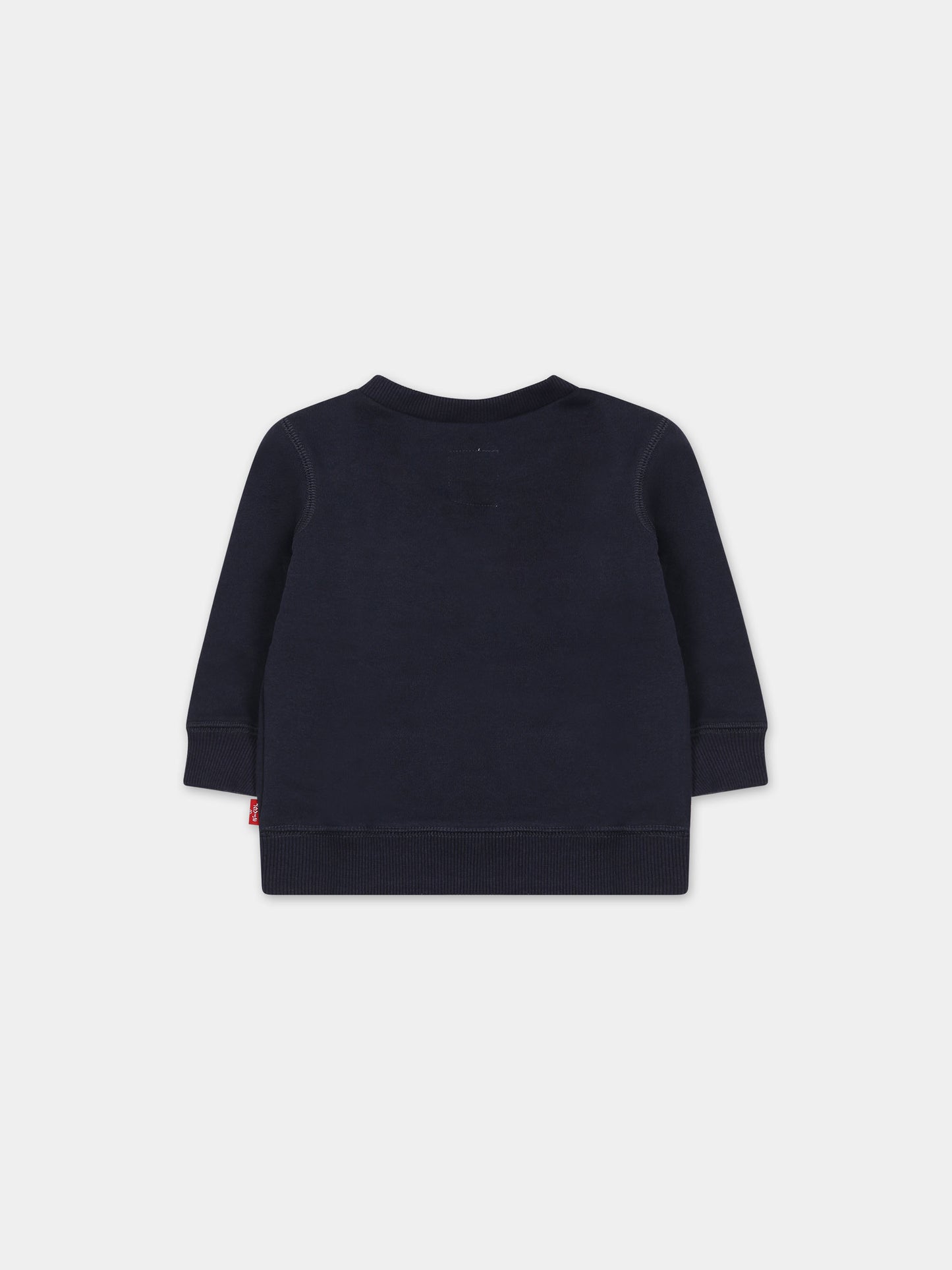 Sweat-shirt bleue pour bébé enfants  avec logo