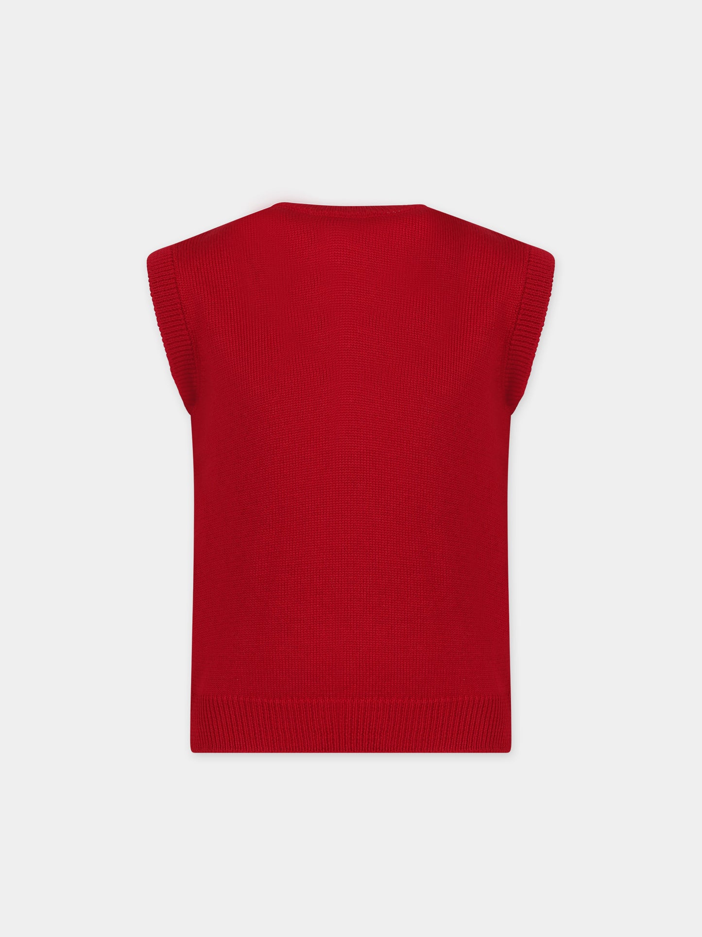 Maglia gilet rossa pe bambino,Little Bear,7159 ROSSO