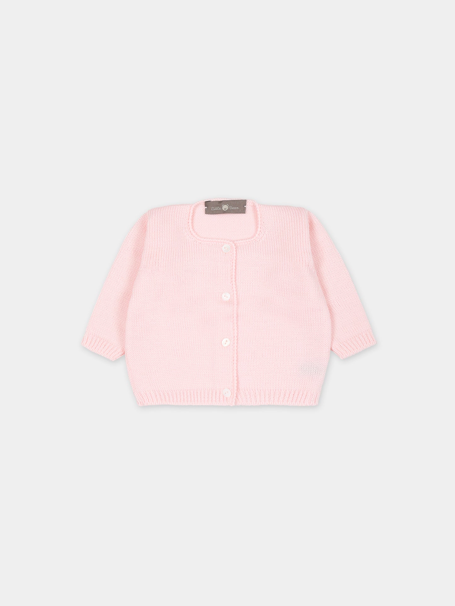 Cardigan rosa per neonata,Little Bear,7006 CIPRIA