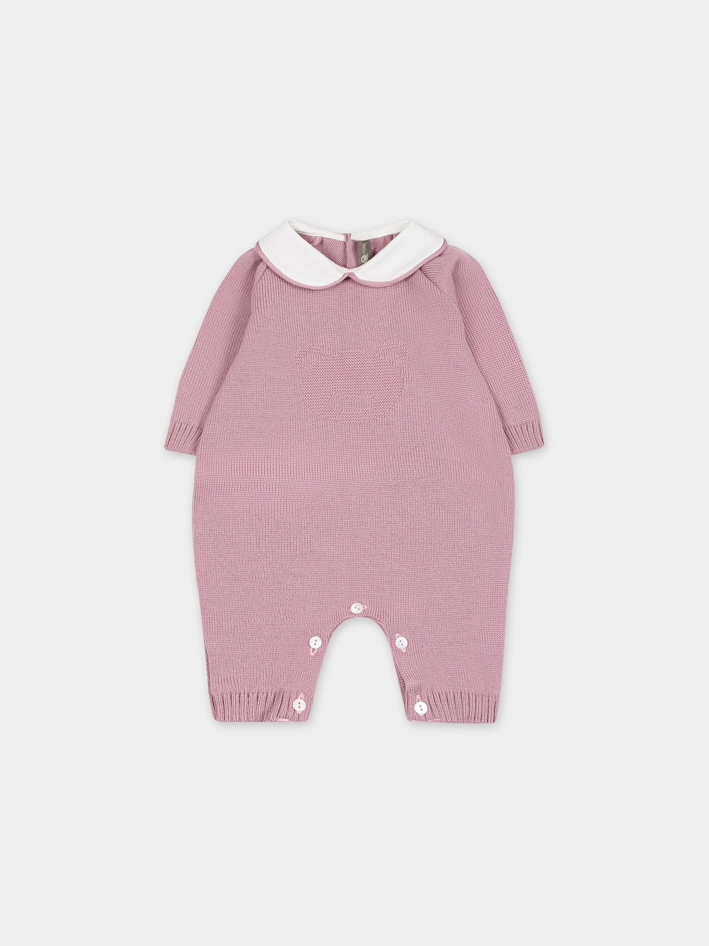 Tutina rosa per neonata con orso,Little Bear,7112 PEONIA