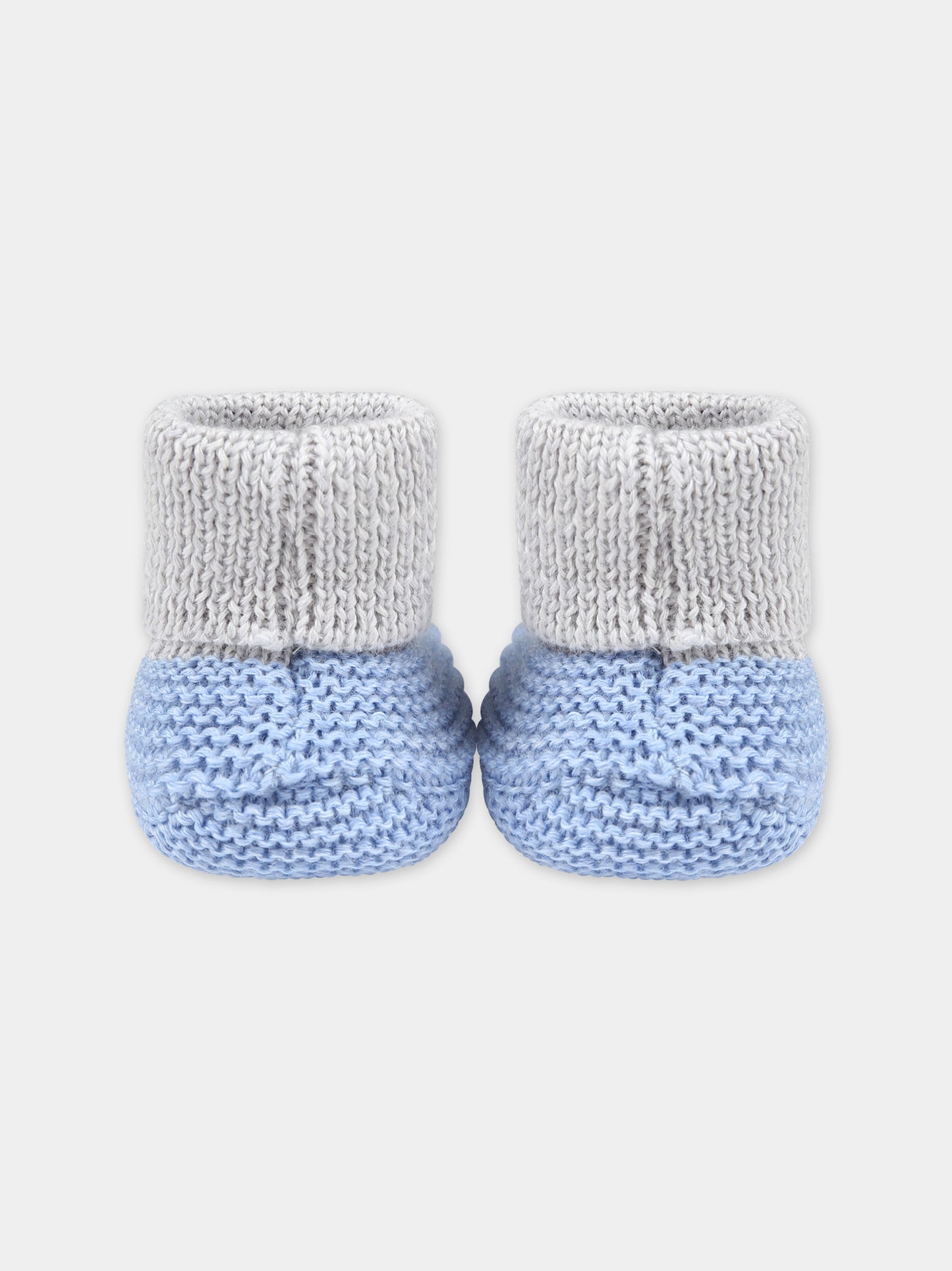 Babbucce azzurre per neonato,Little Bear,7141 GRIGIO/AZZURRO