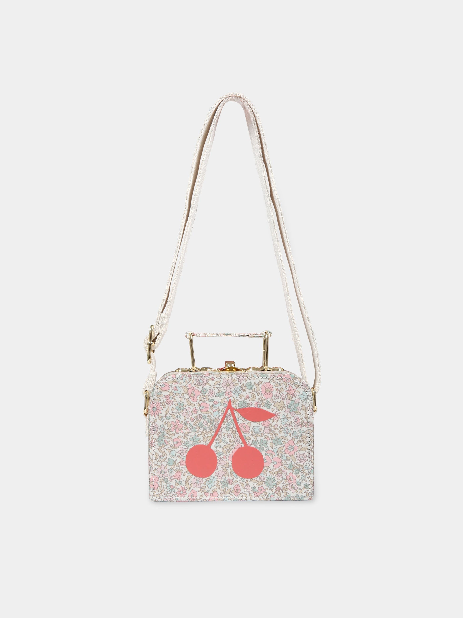 Borsa casual multicolor per bambina con logo,Bonpoint,W03GBAW00005 520