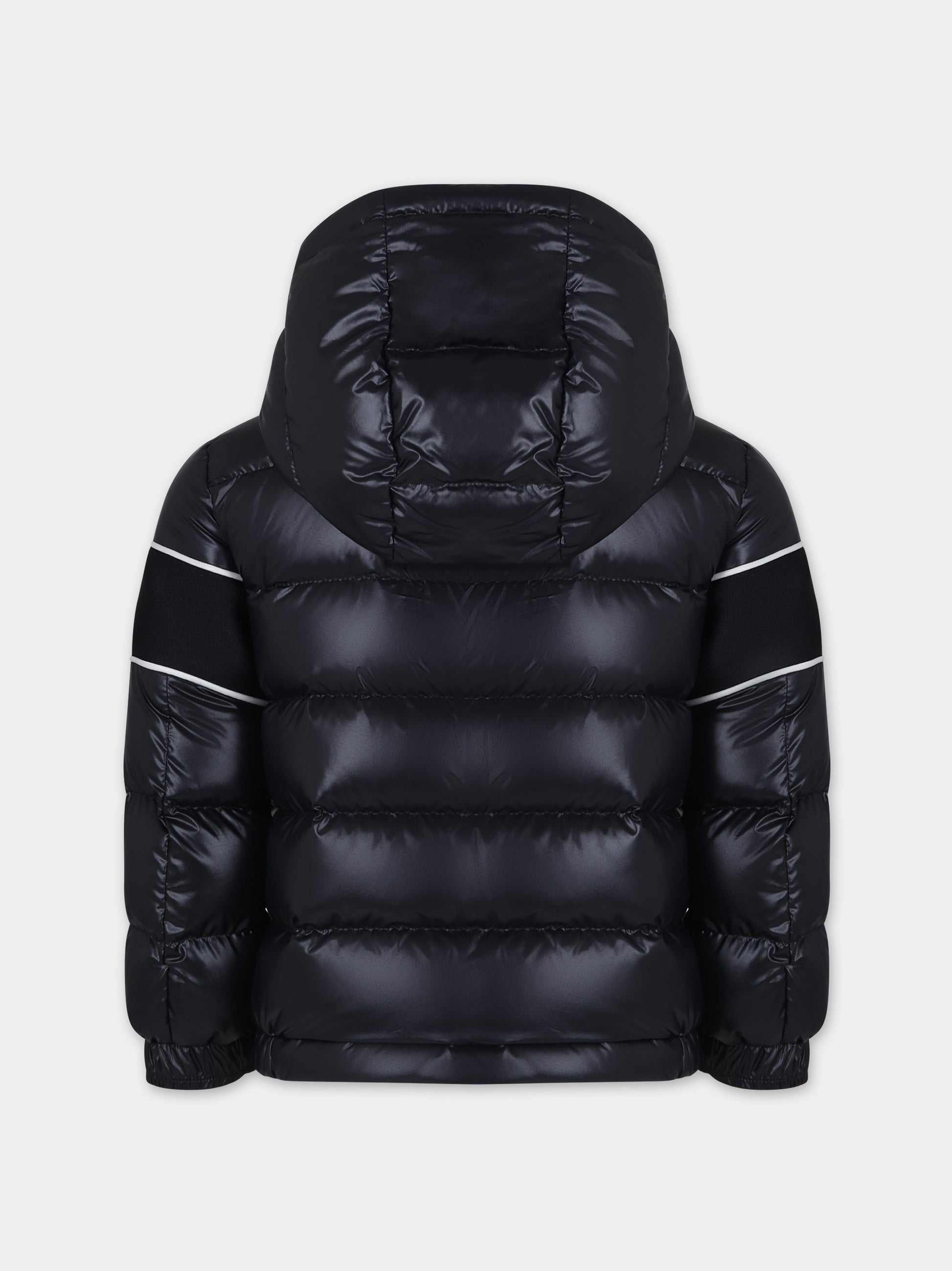 Piumino Truyere blu per bambini con logo,Moncler Kids,954 1A00051 595ZJ 778