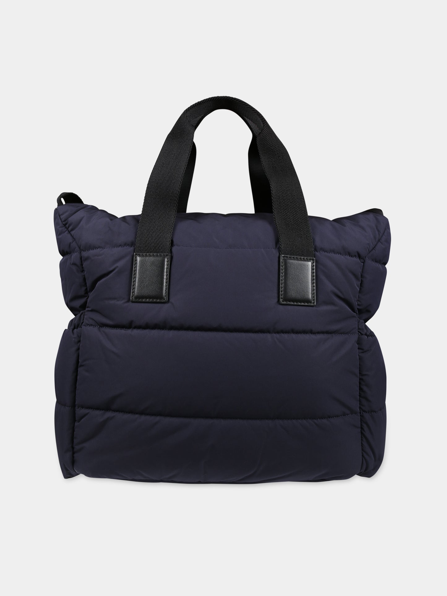 Borsa mamma blu per neonati con logo,Moncler Kids,951 5D00001 M3556 755