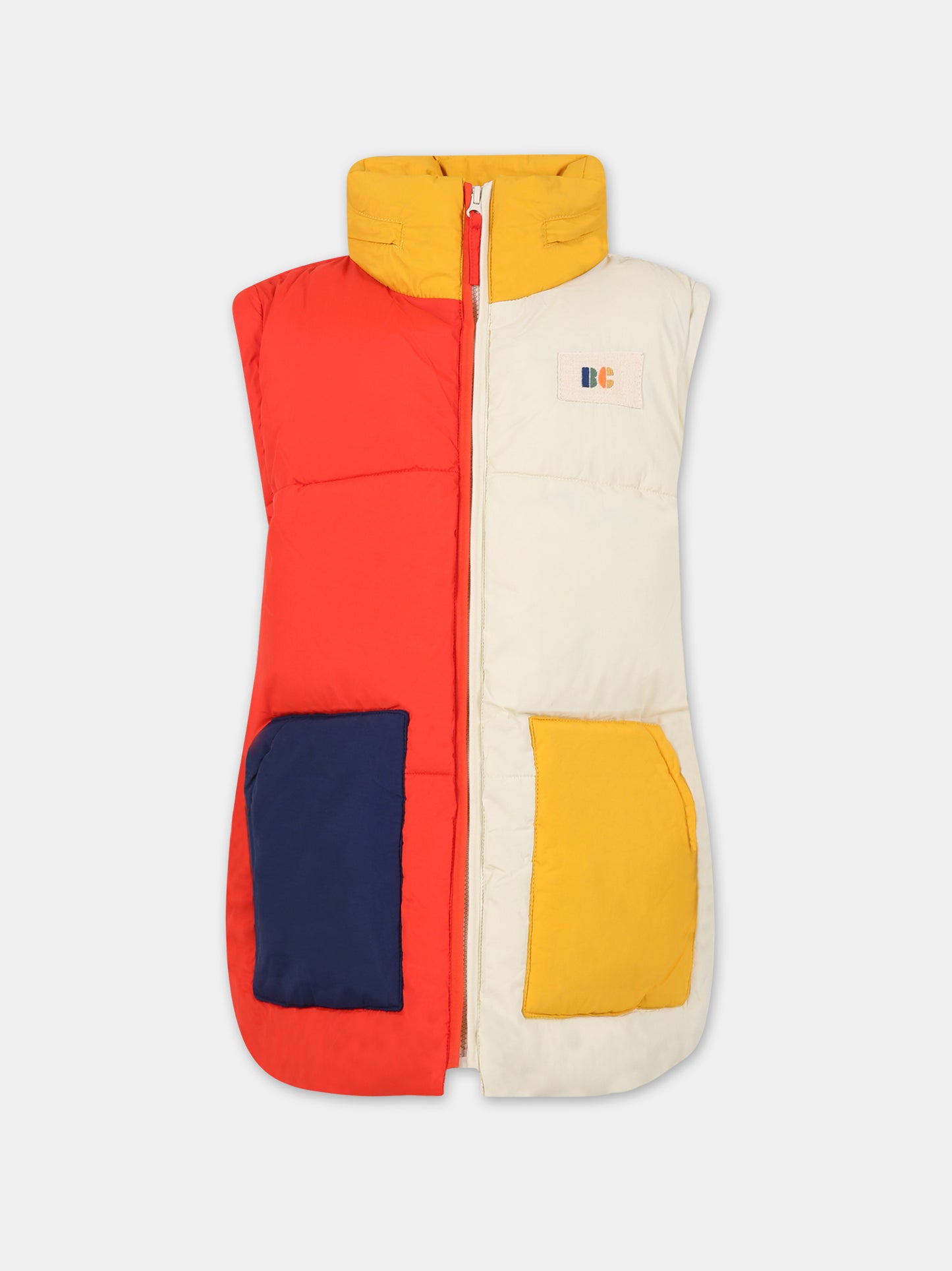 Piumino multicolor per bambini con logo,Bobo Choses,223AC132