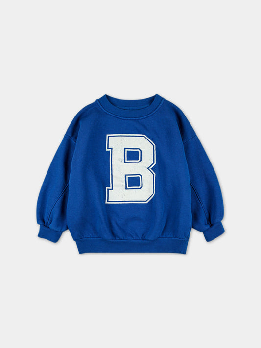 Felpa blu per bambino con stampa,Bobo Choses,223AC028