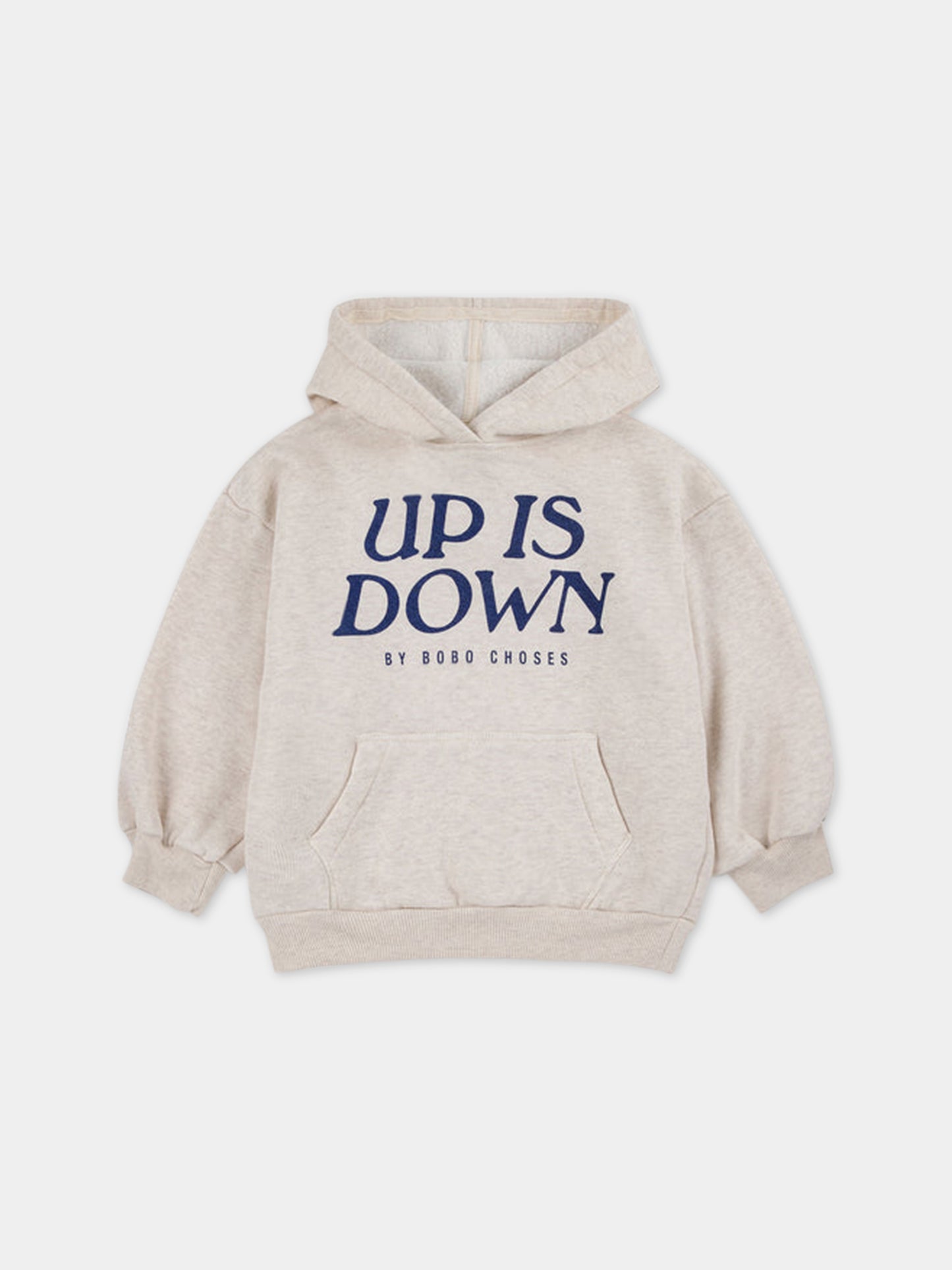 Felpa avorio per bambini con stampa logo,Bobo Choses,223AC049