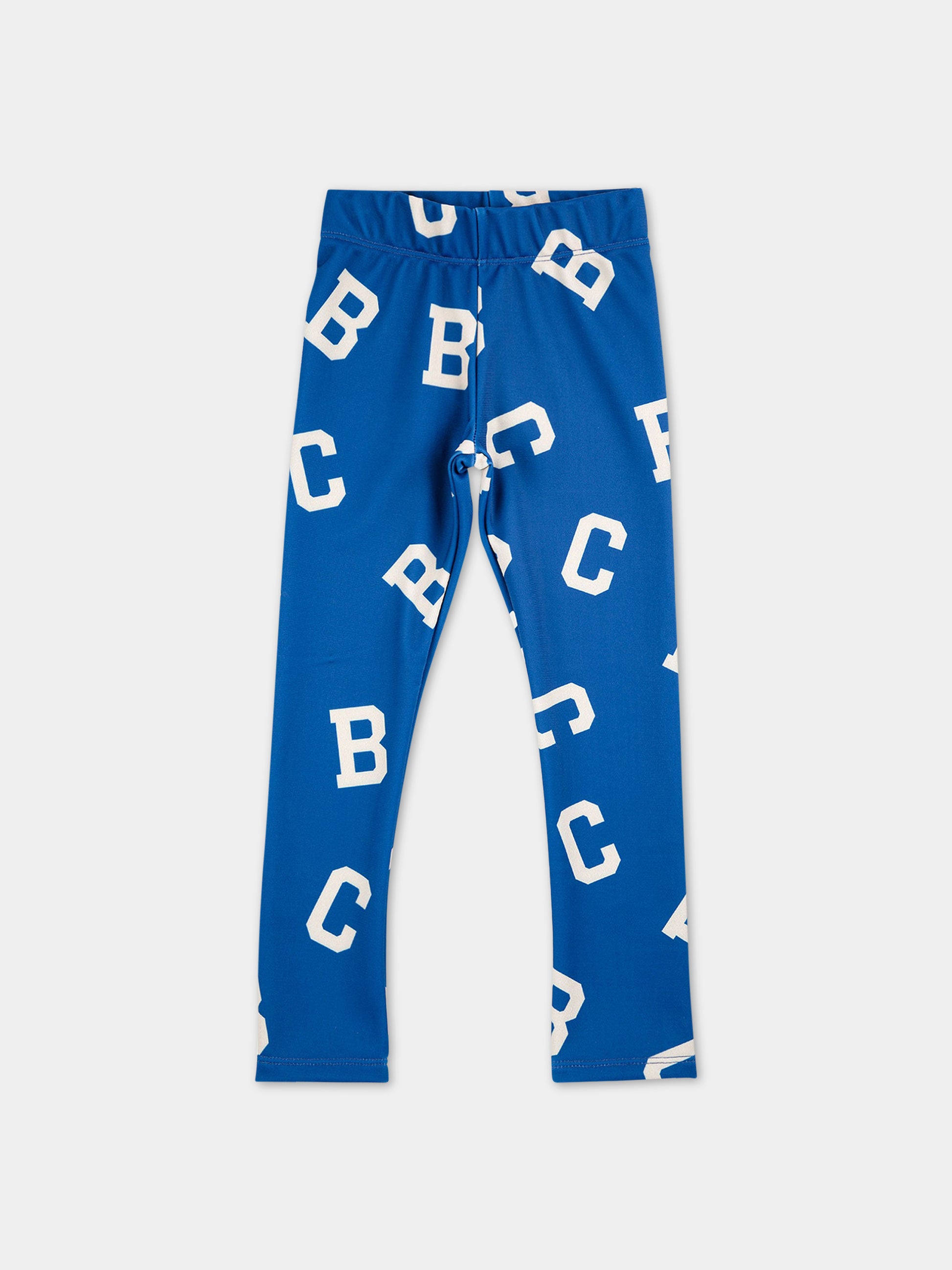 Leggings blu per bambini con stampa all-over,Bobo Choses,223AC061